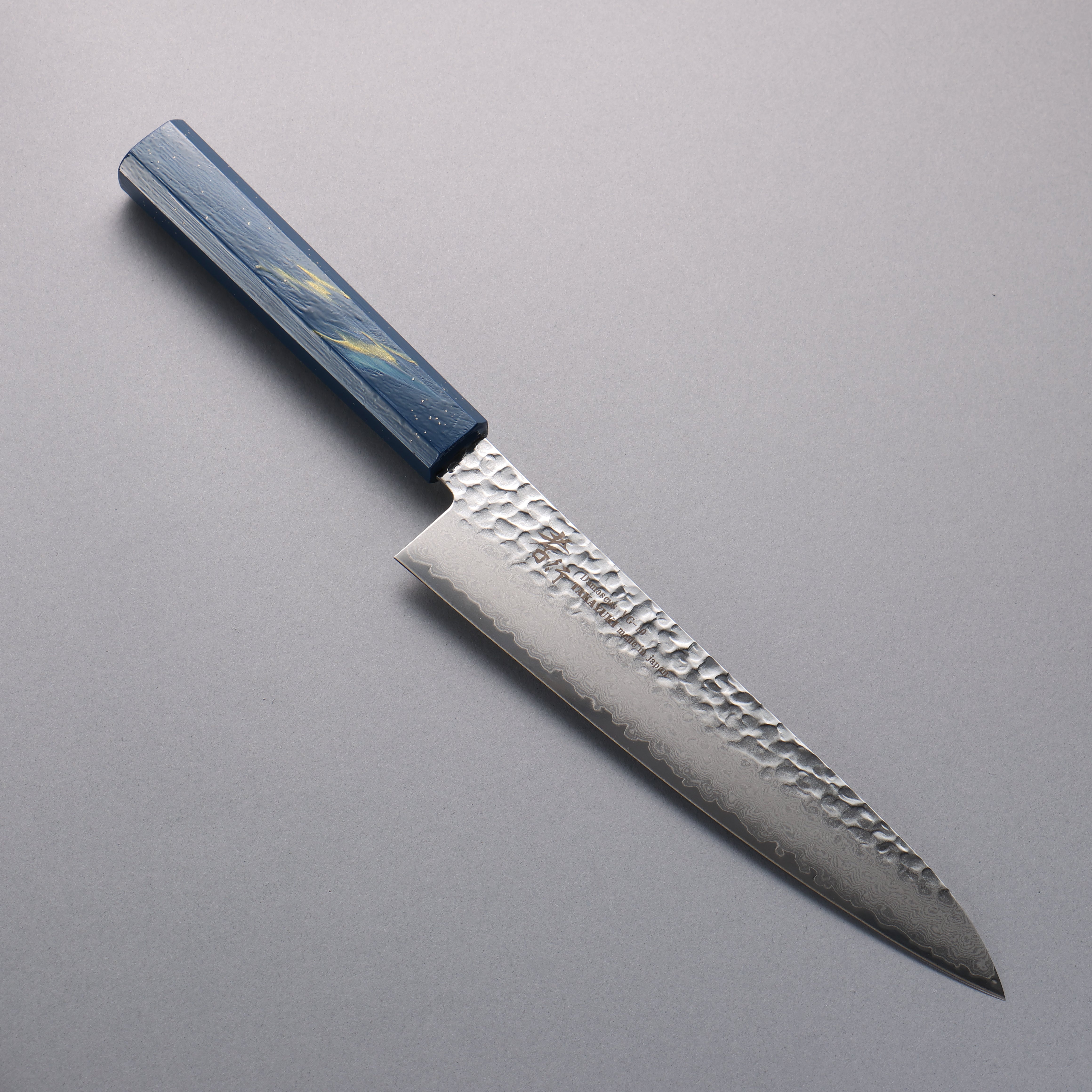 堺 孝行 VG10 33層大馬士革紋 牛刀 210mm 櫟木漆塗(彩石)握把 - 清助刃物