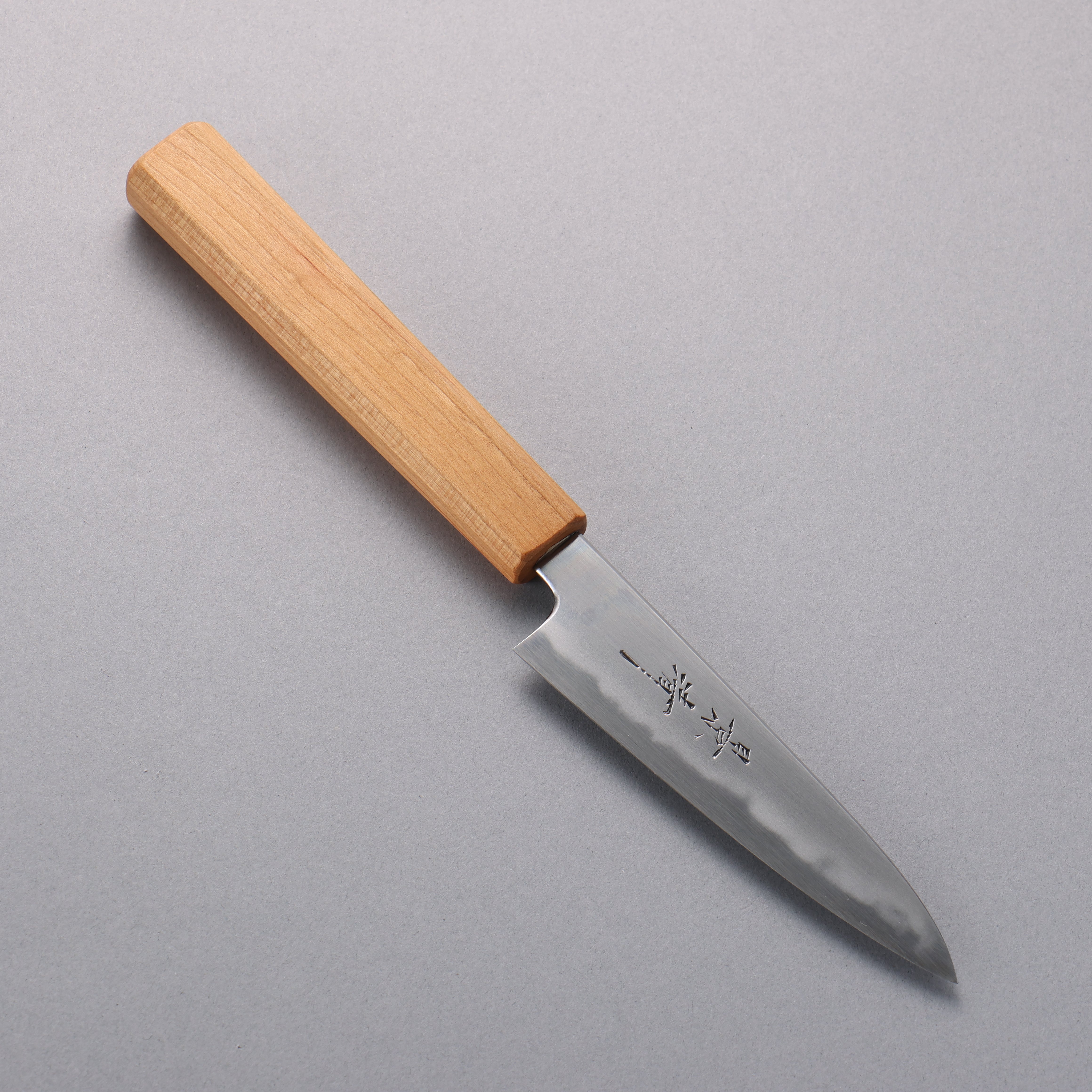 景清 極上 白鋼二號 多用途小刀 120mm 櫻桃木 握把 附刀鞘 - 清助刃物