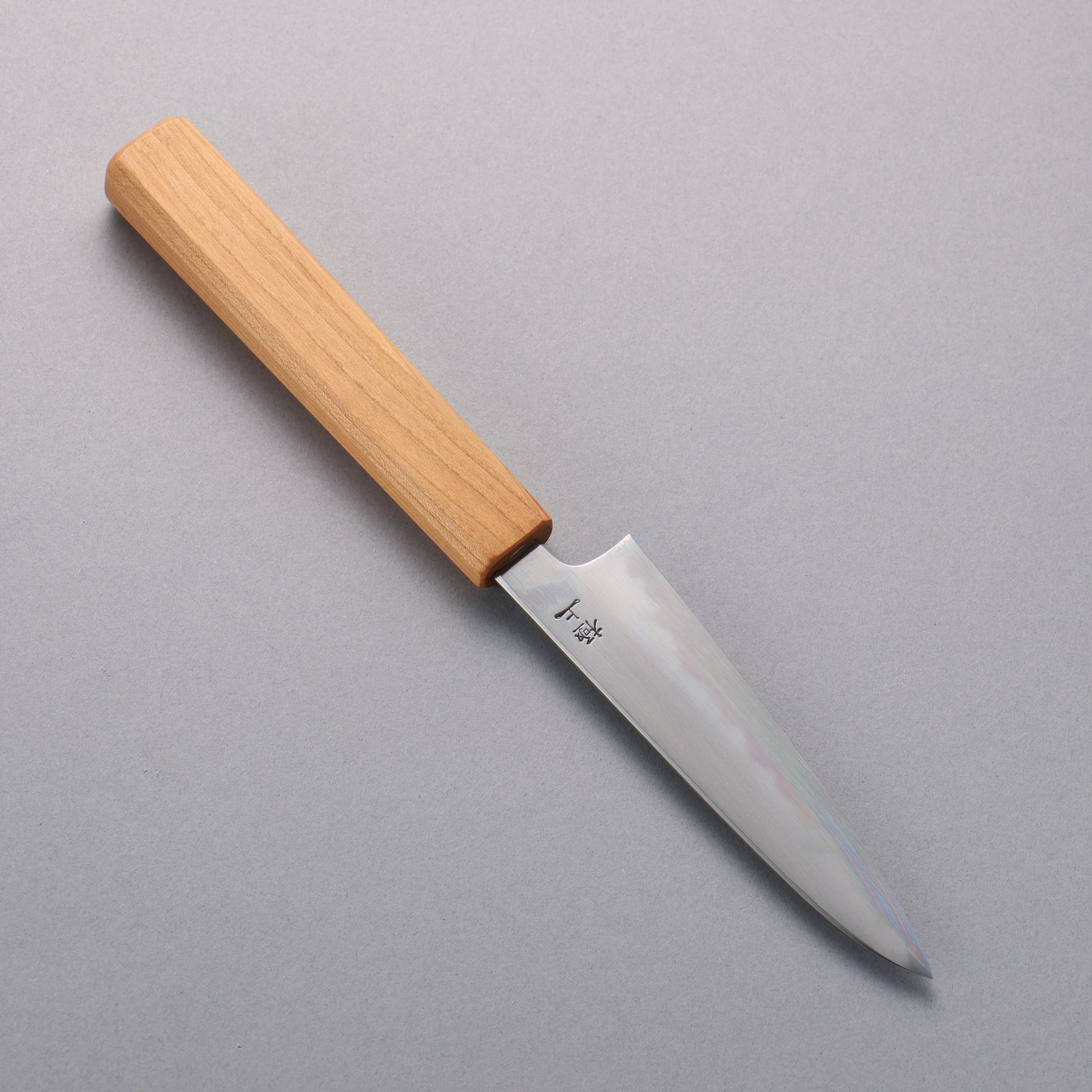 景清 極上 白鋼二號 多用途小刀 120mm 櫻桃木 握把 附刀鞘 - 清助刃物