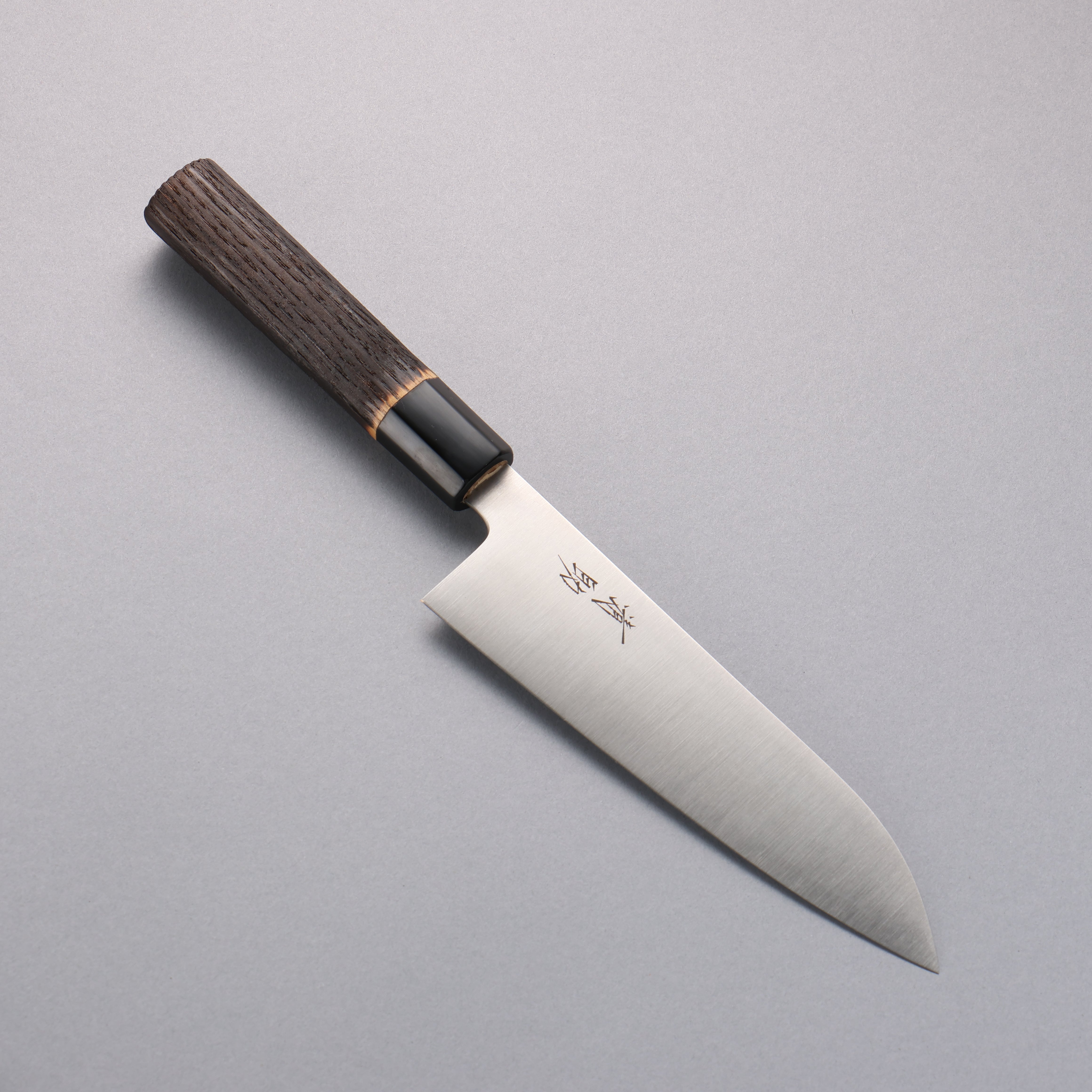 清助 瑞典鋼 三德刀 180mm 燒栗木 握把 - 清助刃物