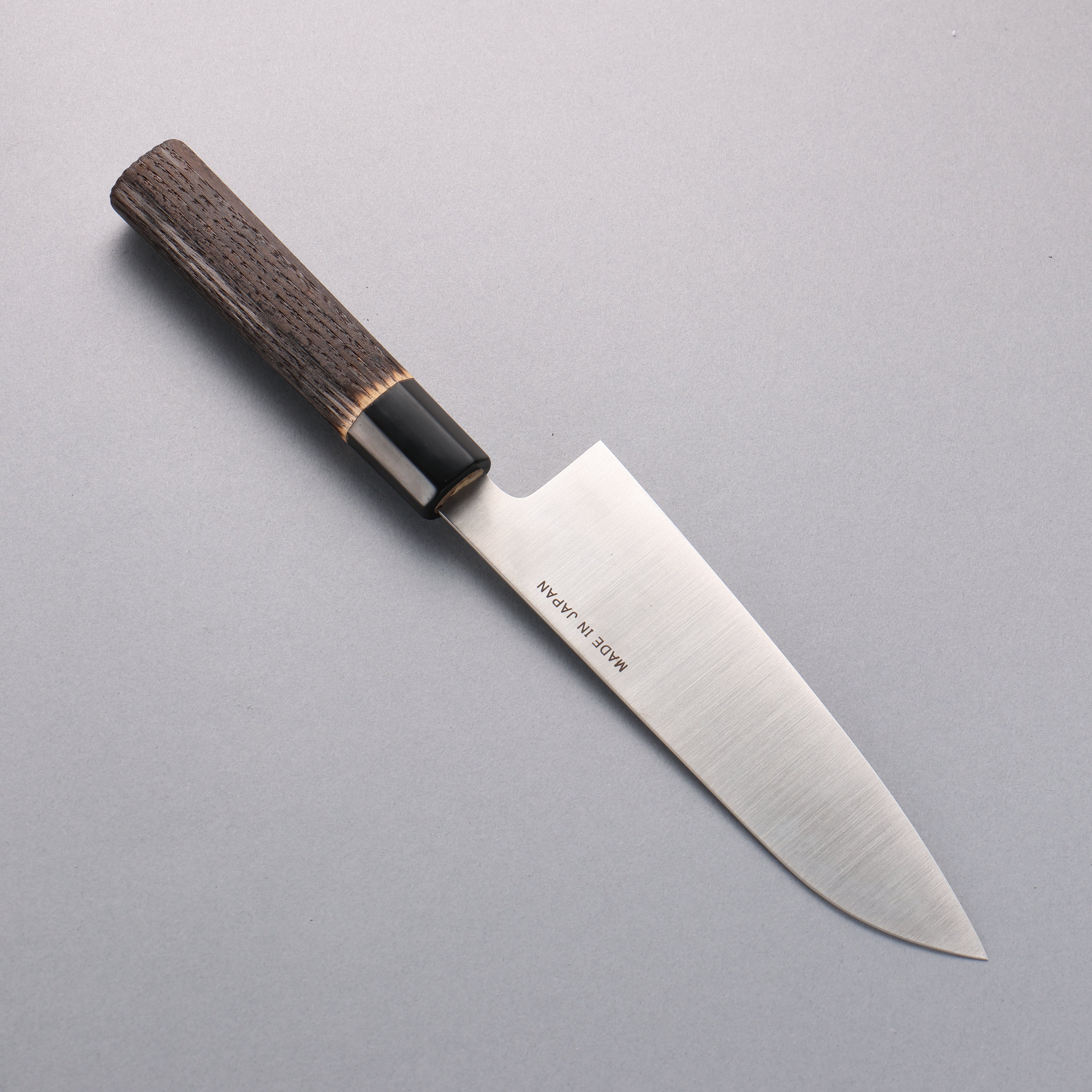 清助 瑞典鋼 三德刀 180mm 燒栗木 握把 - 清助刃物