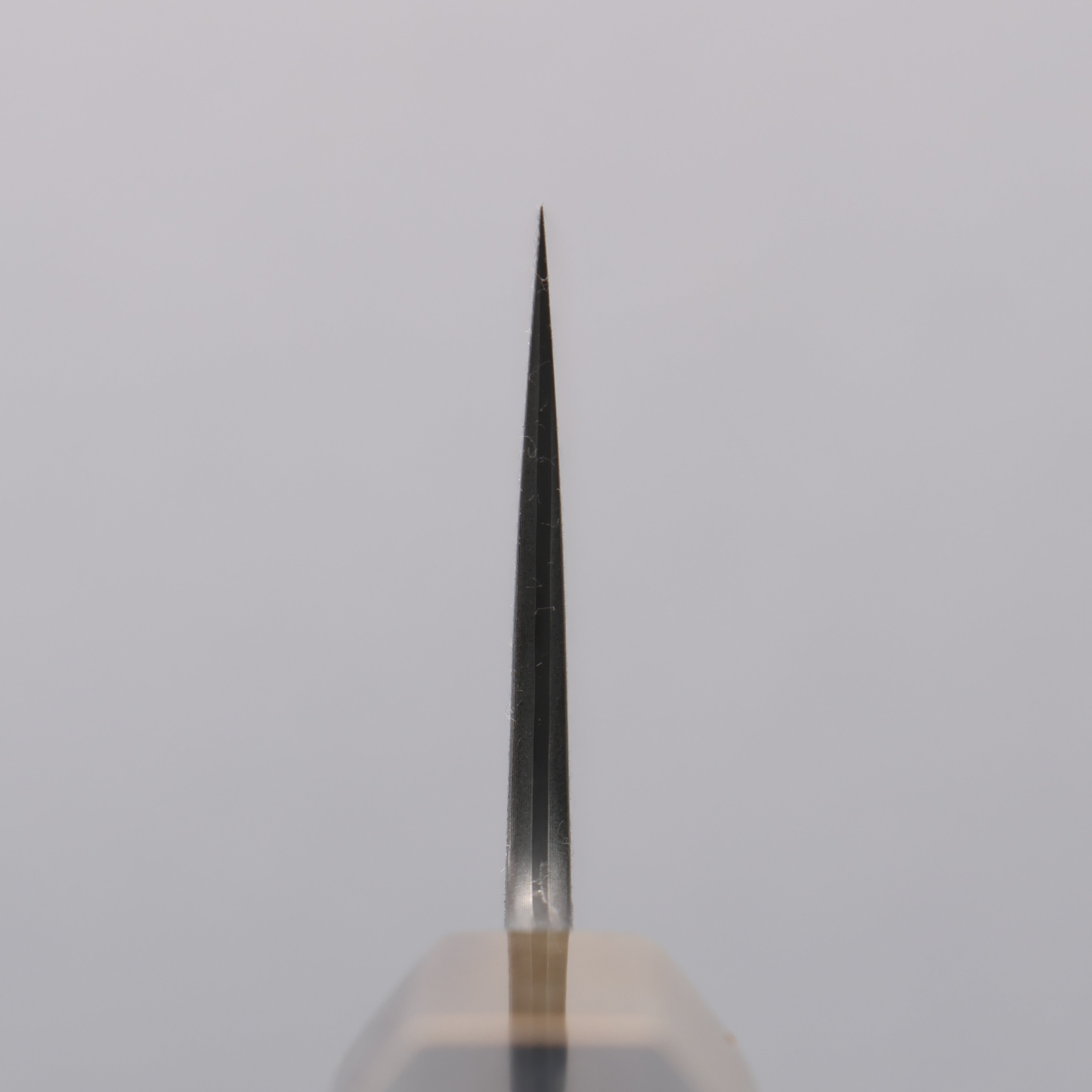 清助 SPG STRIX 黑色大馬士革紋 牛刀 240mm 黑檀 (楓木環 水牛角口輪) 握把 - 清助刃物