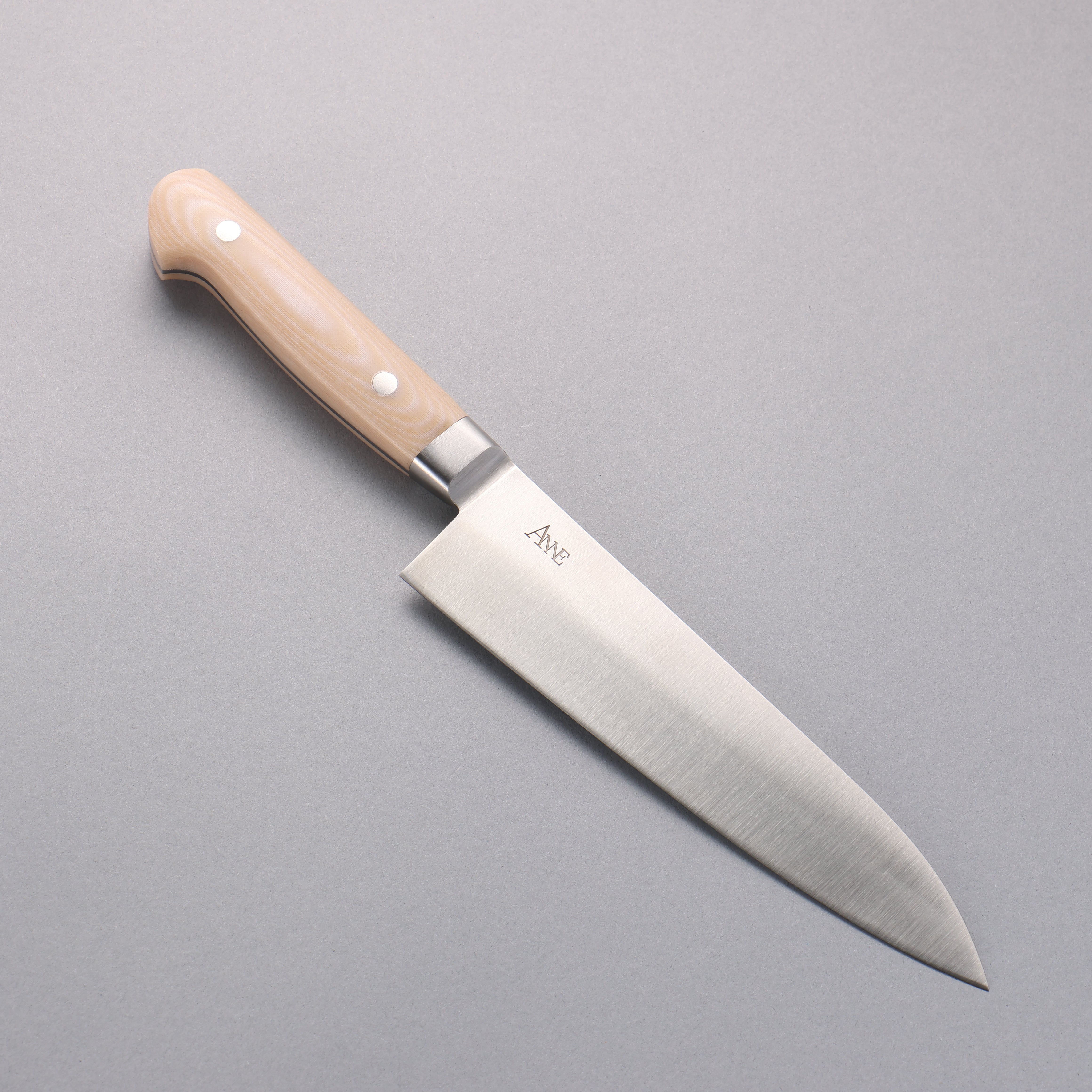 ANNE 不鏽鋼 牛刀 180mm 米卡塔(樹脂複合材料) 握把 - 清助刃物