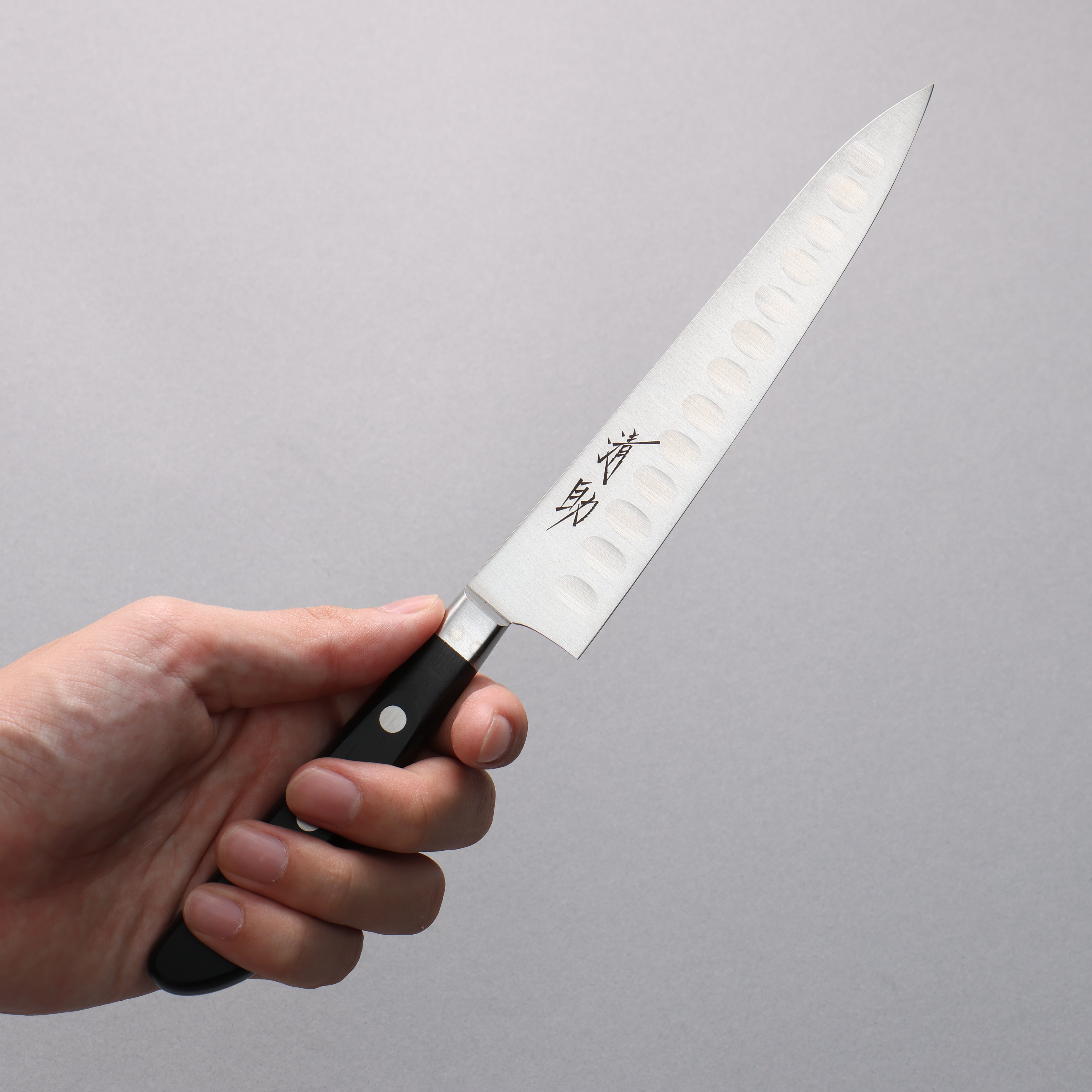 清助 瑞典鋼 多用途小鮭魚刀 150mm 黑合成木 握把 - 清助刃物