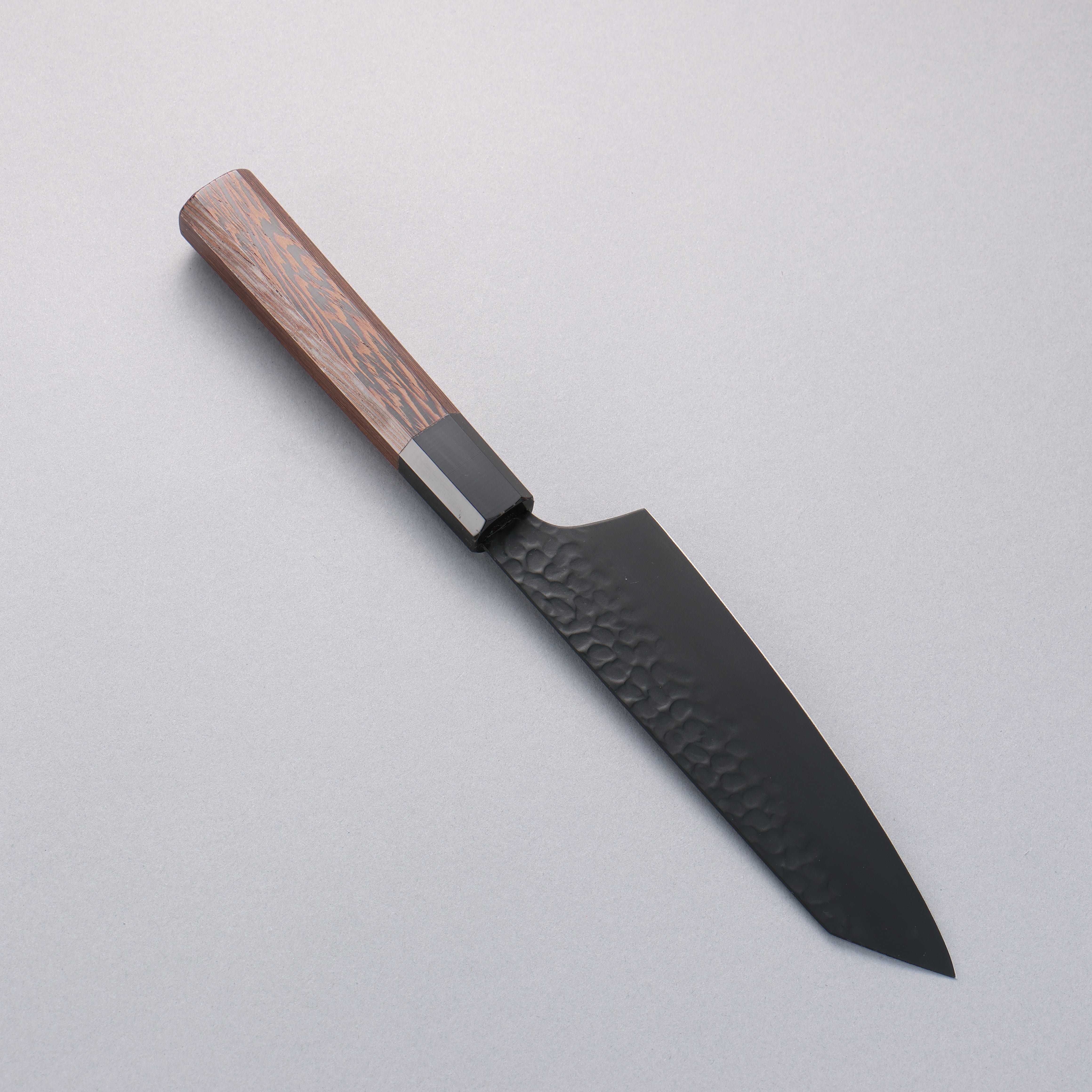 堺 孝行 黑影 VG10 鎚目 鐵氟龍塗層 劍型三德刀 160mm 雞翅木 握把 - 清助刃物