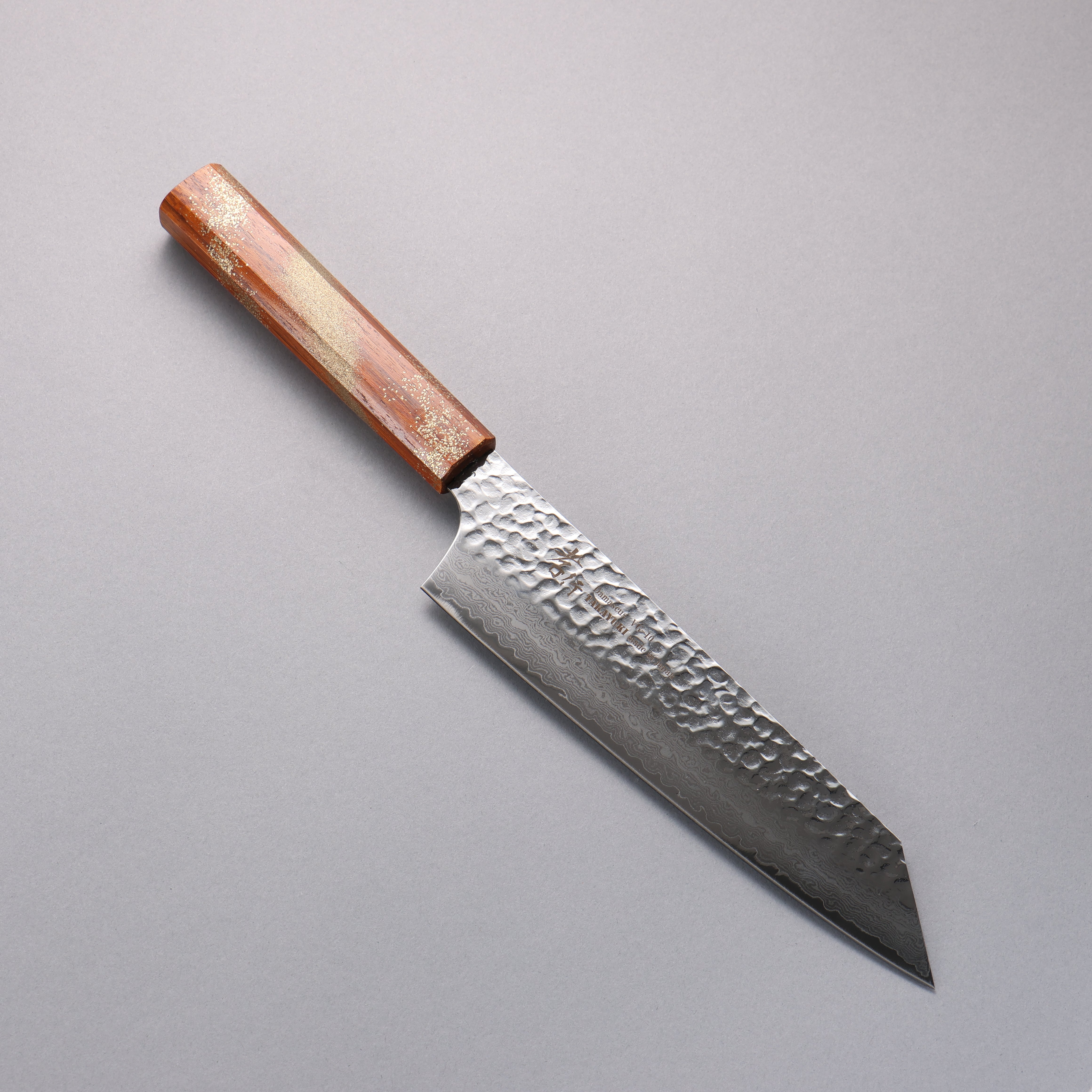 堺 孝行 VG10 33層大馬士革紋 劍型牛刀 190mm 櫟木漆塗(星連)握把 - 清助刃物