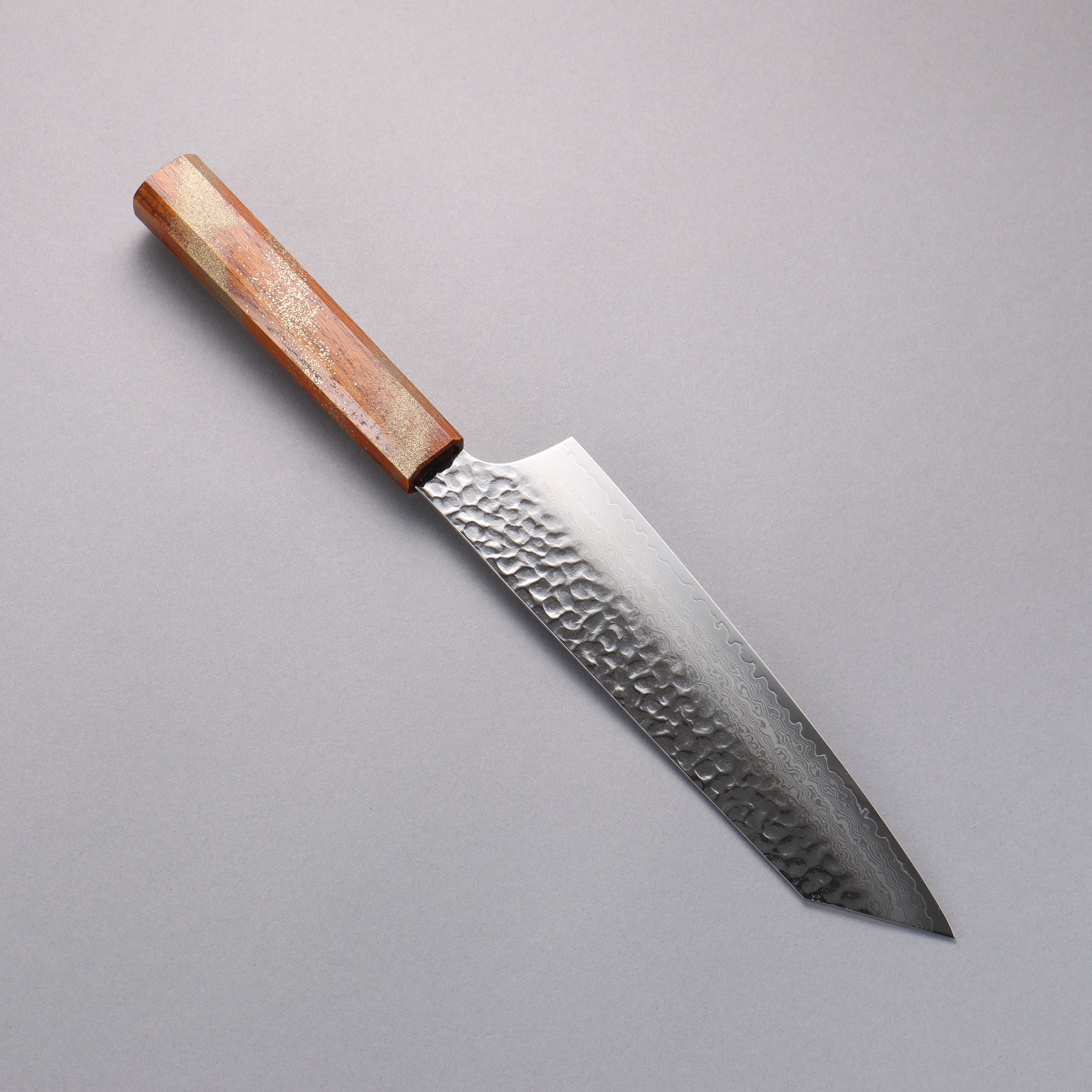 堺 孝行 VG10 33層大馬士革紋 劍型牛刀 190mm 櫟木漆塗(星連)握把 - 清助刃物