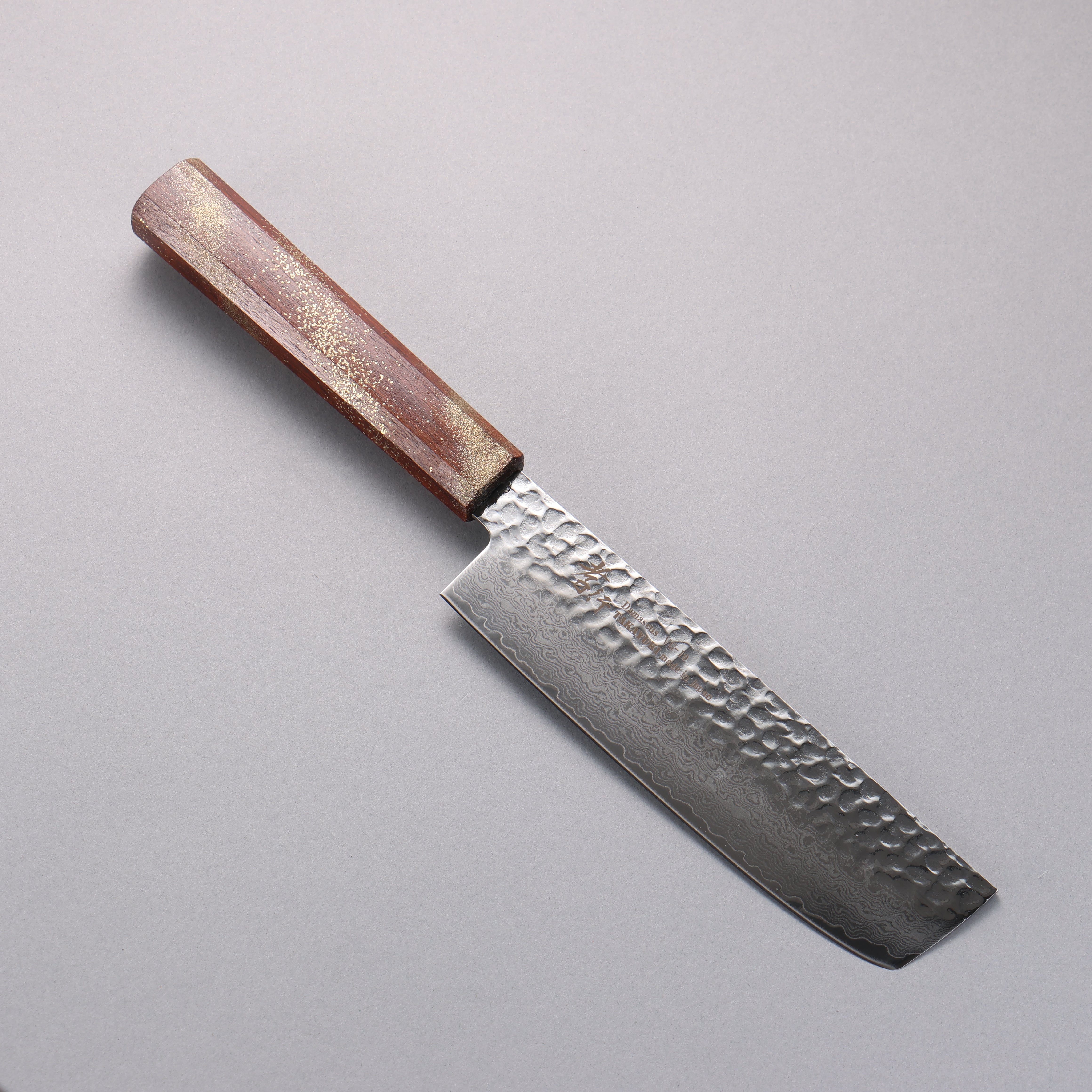 堺 孝行 VG10 33層大馬士革紋 菜切 160mm 櫟木漆塗(星連)握把 - 清助刃物