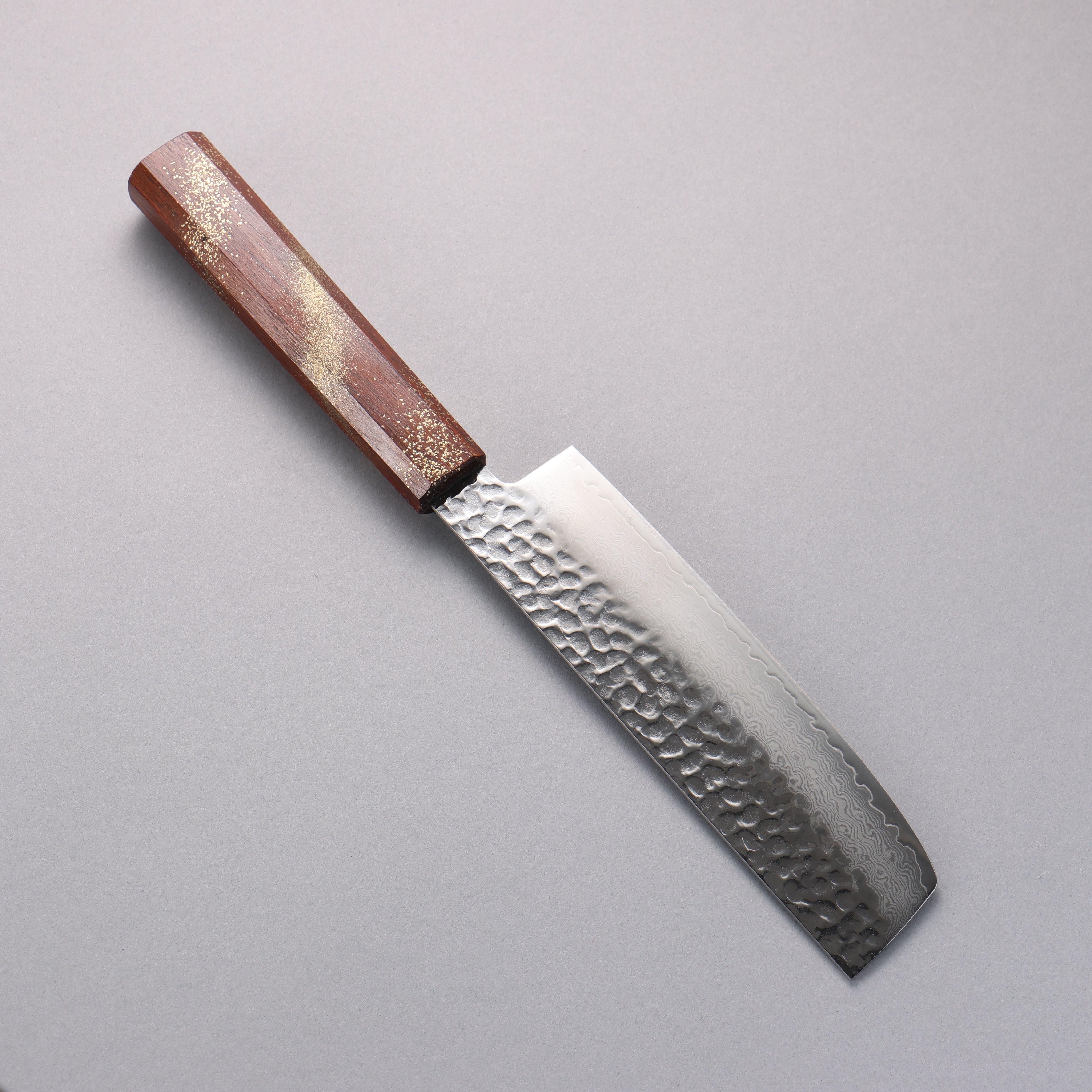 堺 孝行 VG10 33層大馬士革紋 菜切 160mm 櫟木漆塗(星連)握把 - 清助刃物