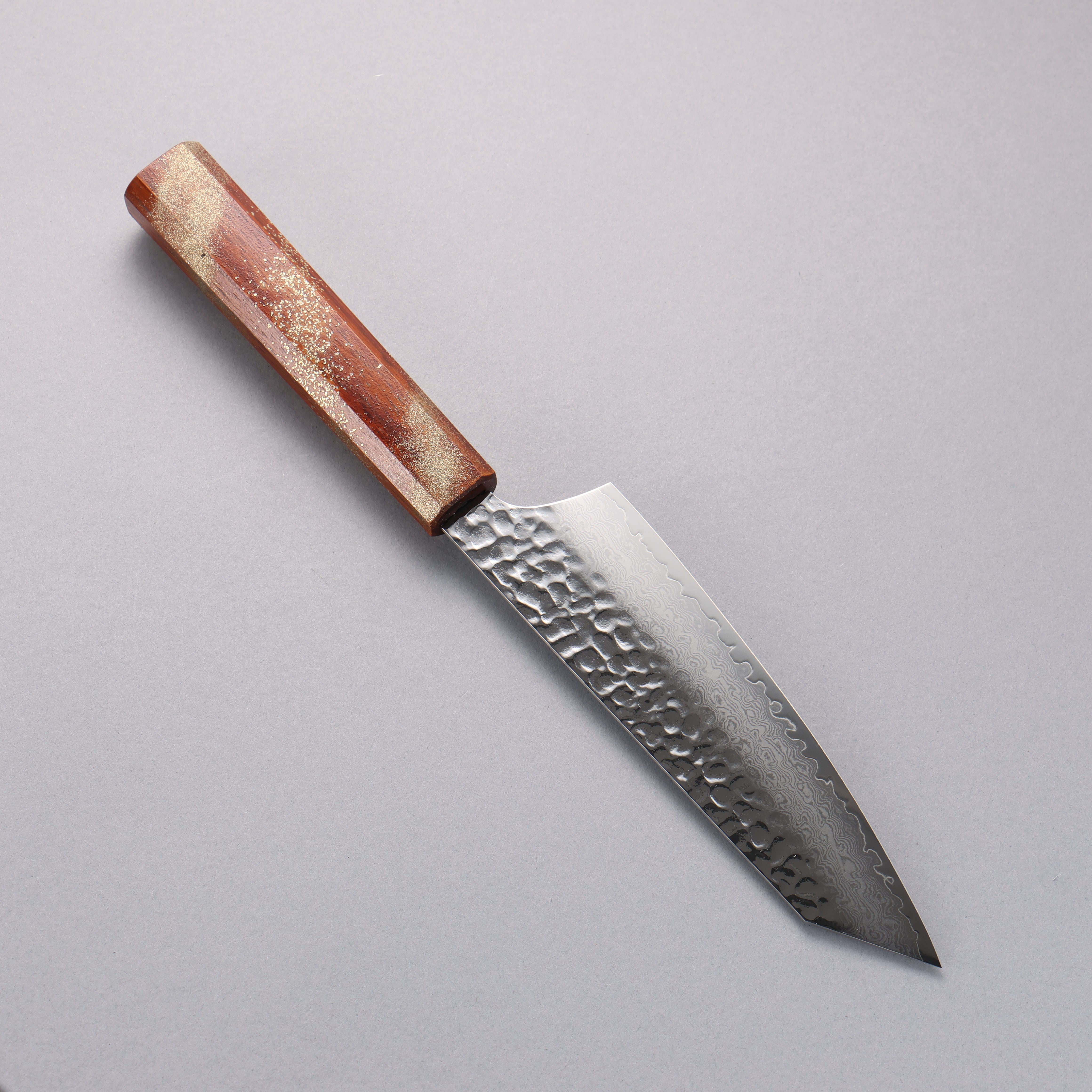 堺 孝行 VG10 33層大馬士革紋 劍型三德刀 160mm 櫟木漆塗(星連)握把 - 清助刃物