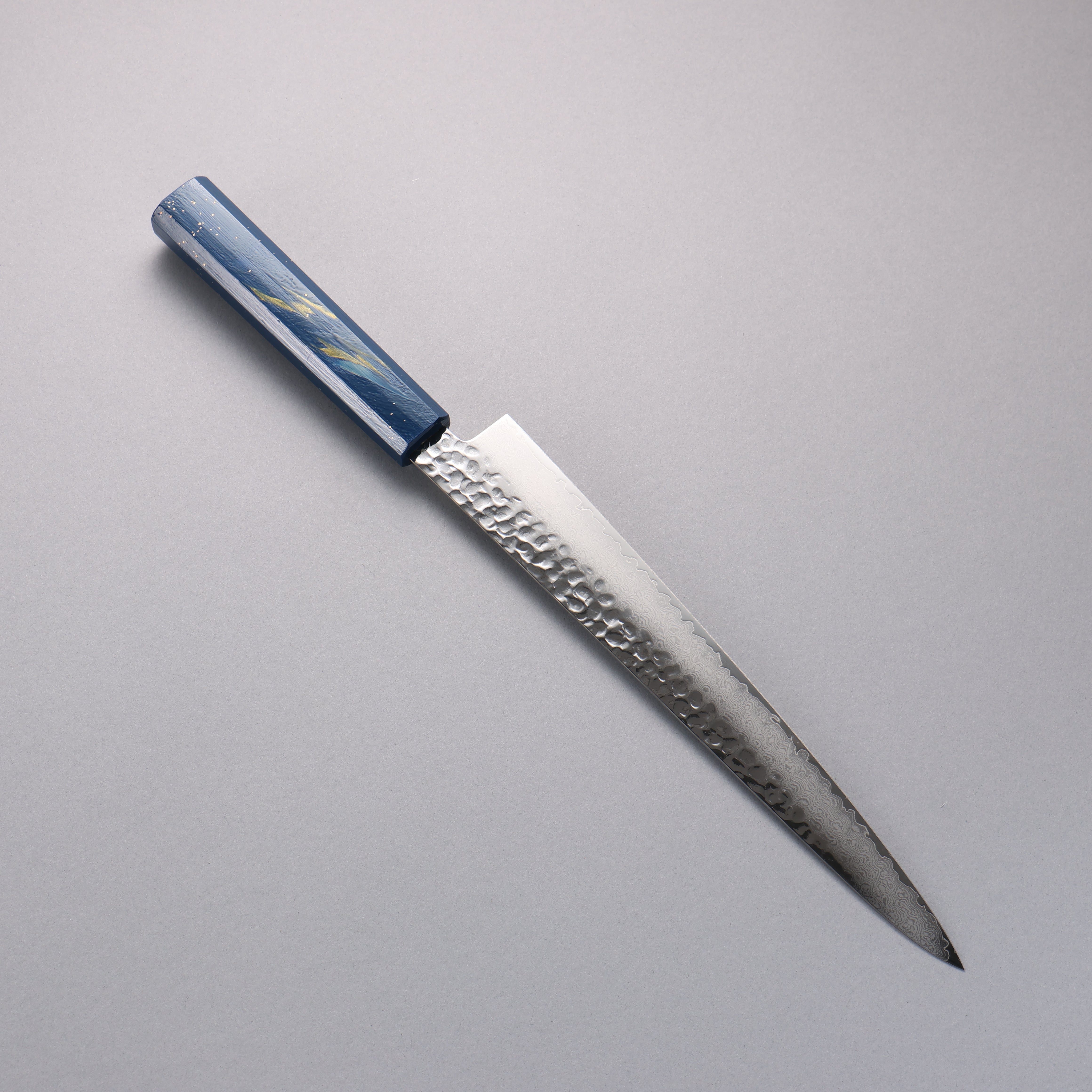 堺 孝行 VG10 33層大馬士革紋 筋引 240mm 櫟木漆塗(彩石)握把 - 清助刃物