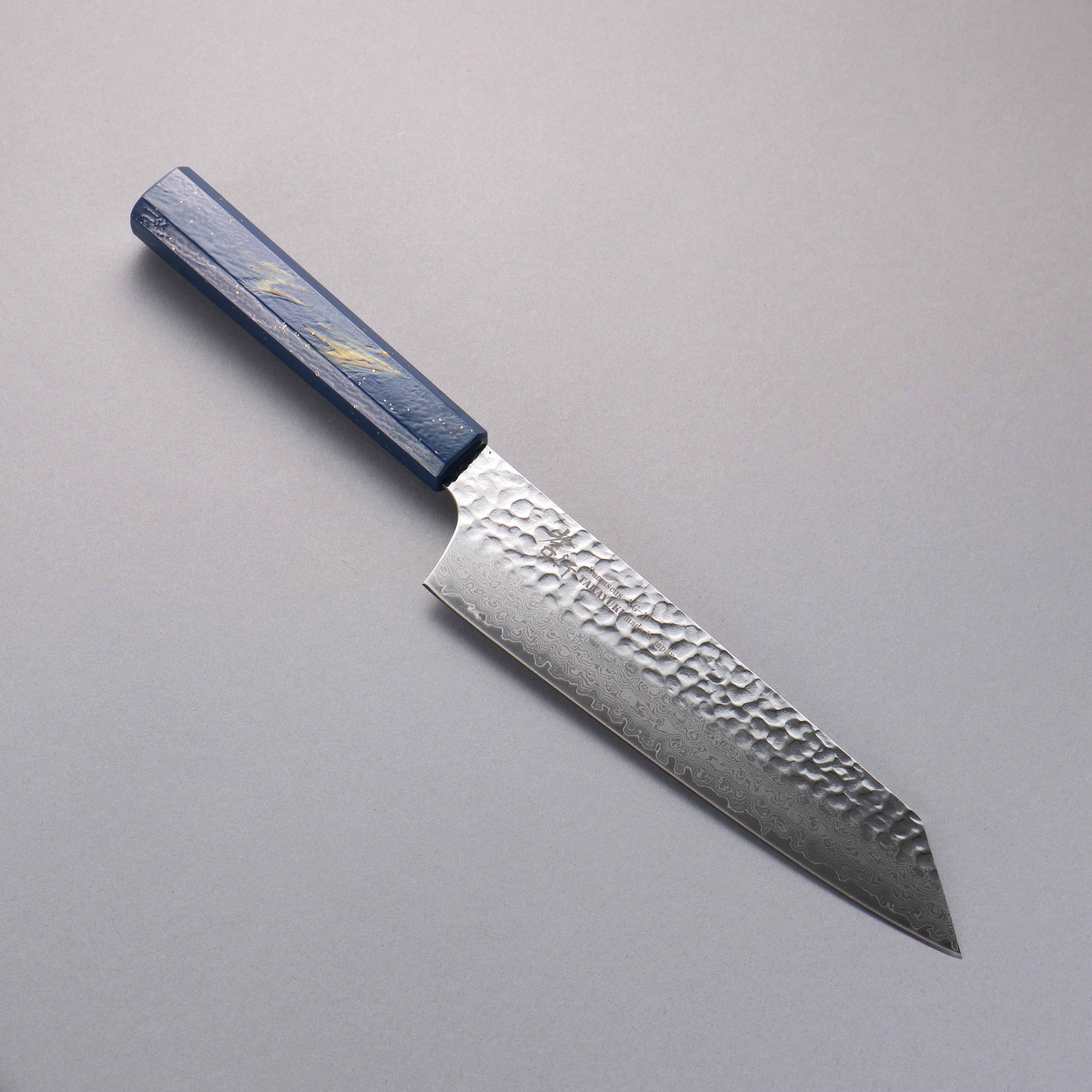 堺 孝行 VG10 33層大馬士革紋 劍型牛刀 190mm 櫟木漆塗(彩石)握把 - 清助刃物