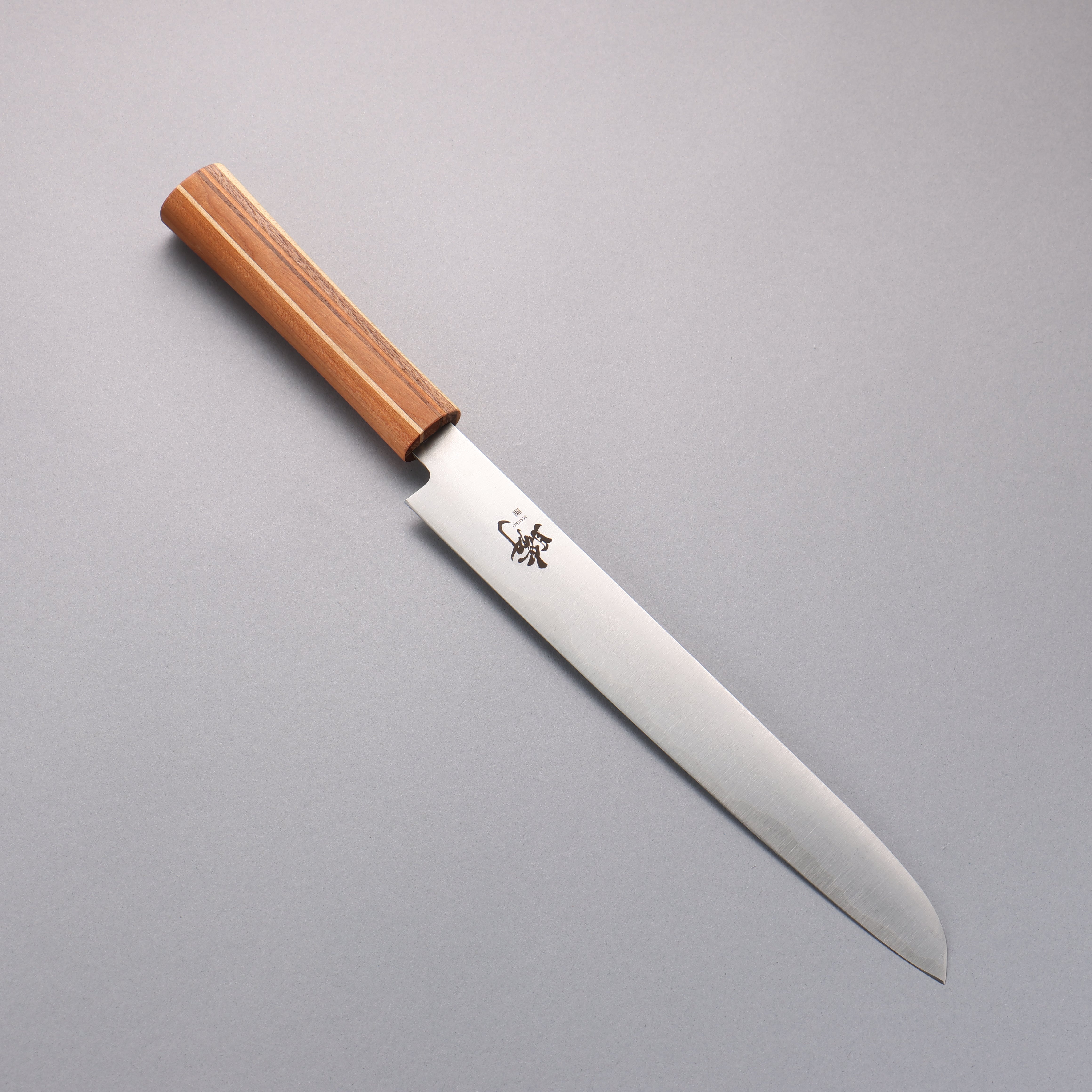 田中 誠貴 瞬 銀三鋼 麵包刀 240mm 楓櫻核桃木複合材 握把 - 清助刃物