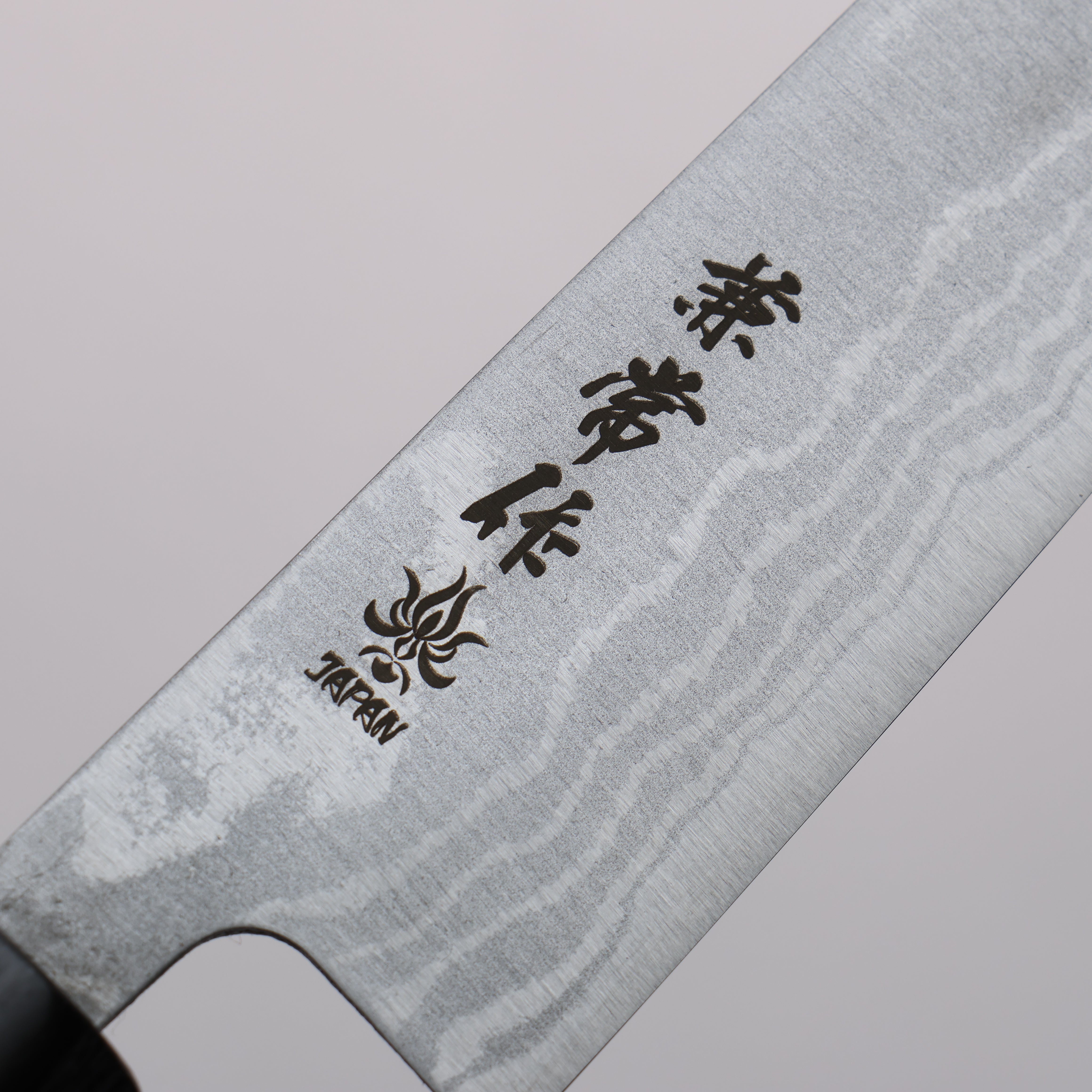 兼常 青鋼二號 大馬士革紋 多用途小刀 135mm 紫檀木 握把 - 清助刃物