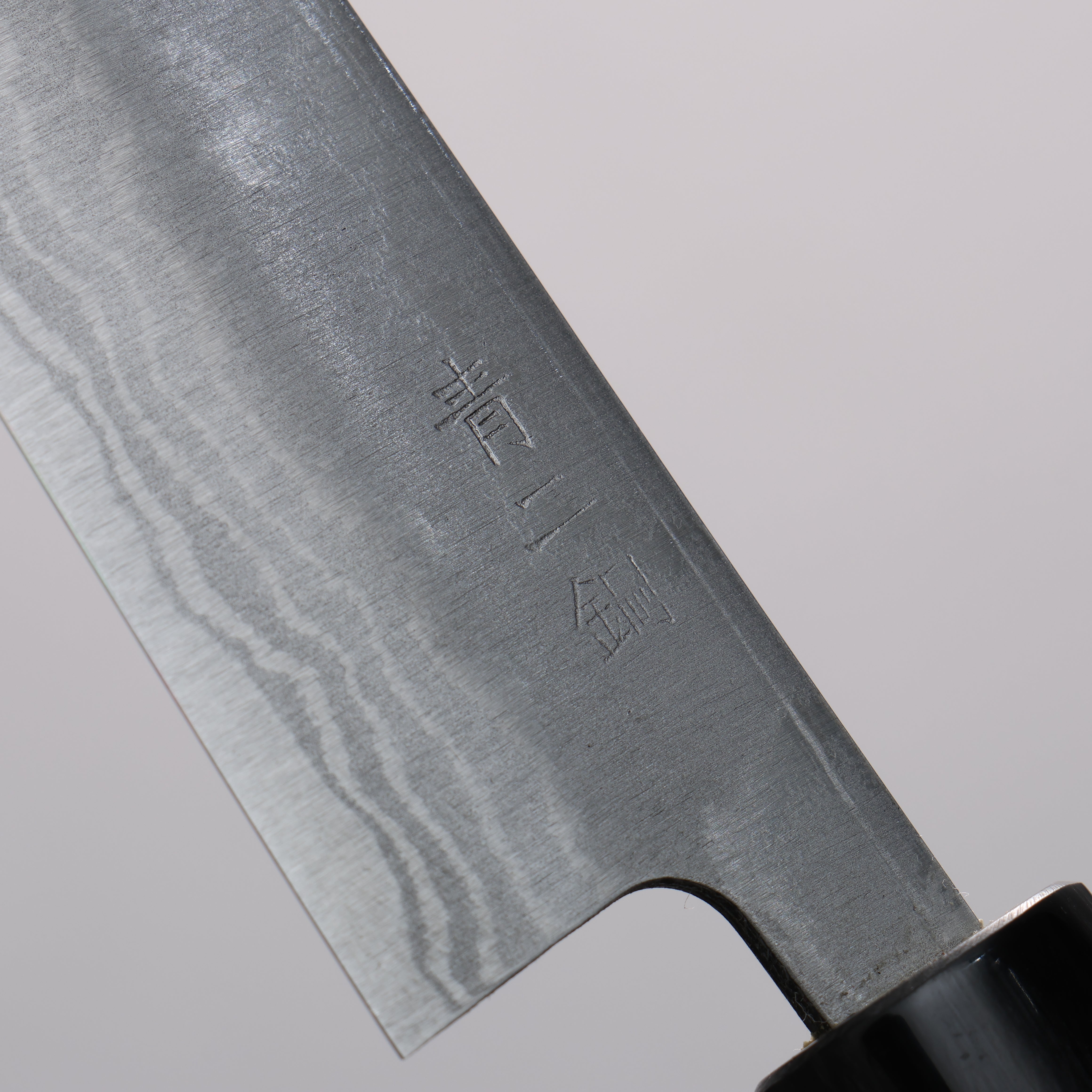 兼常 青鋼二號 大馬士革紋 多用途小刀 135mm 紫檀木 握把 - 清助刃物