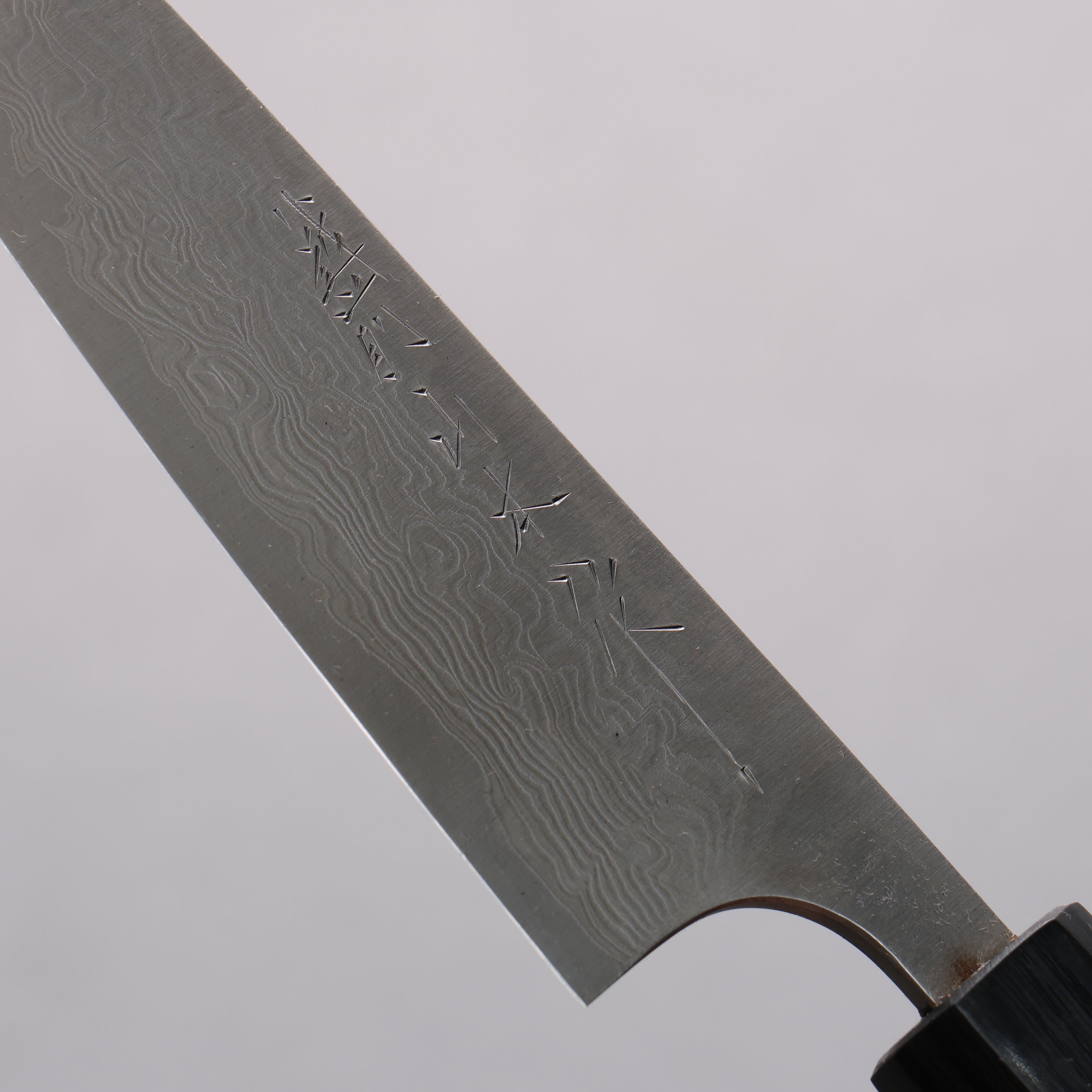 山本 直 SG2 大馬士革紋 打磨處理 多用途小刀 120mm 紫檀木(口輪:黑合成木) 握把 - 清助刃物