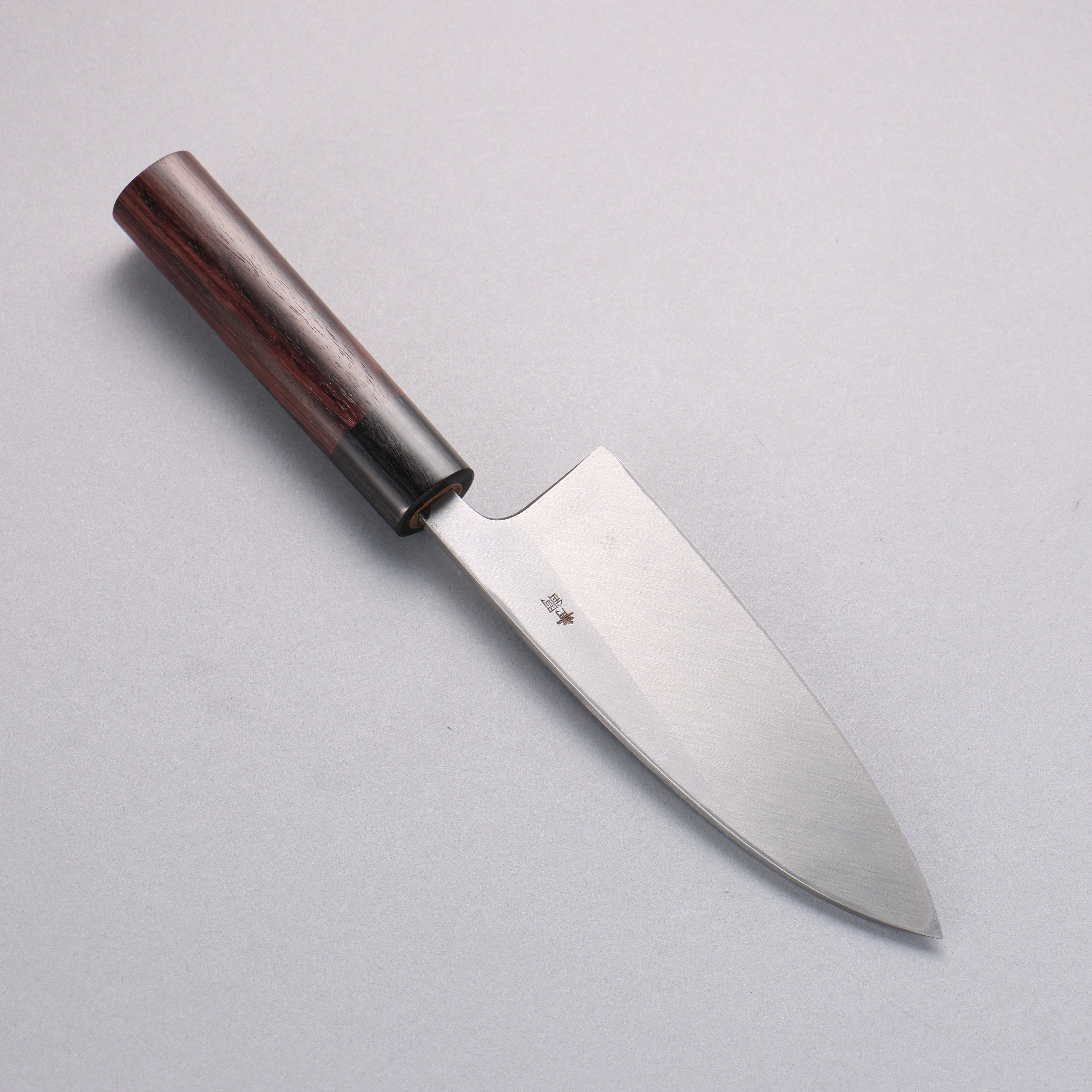 清助 青鋼 霞研 出刃 150mm 紫檀木 握把 - 清助刃物