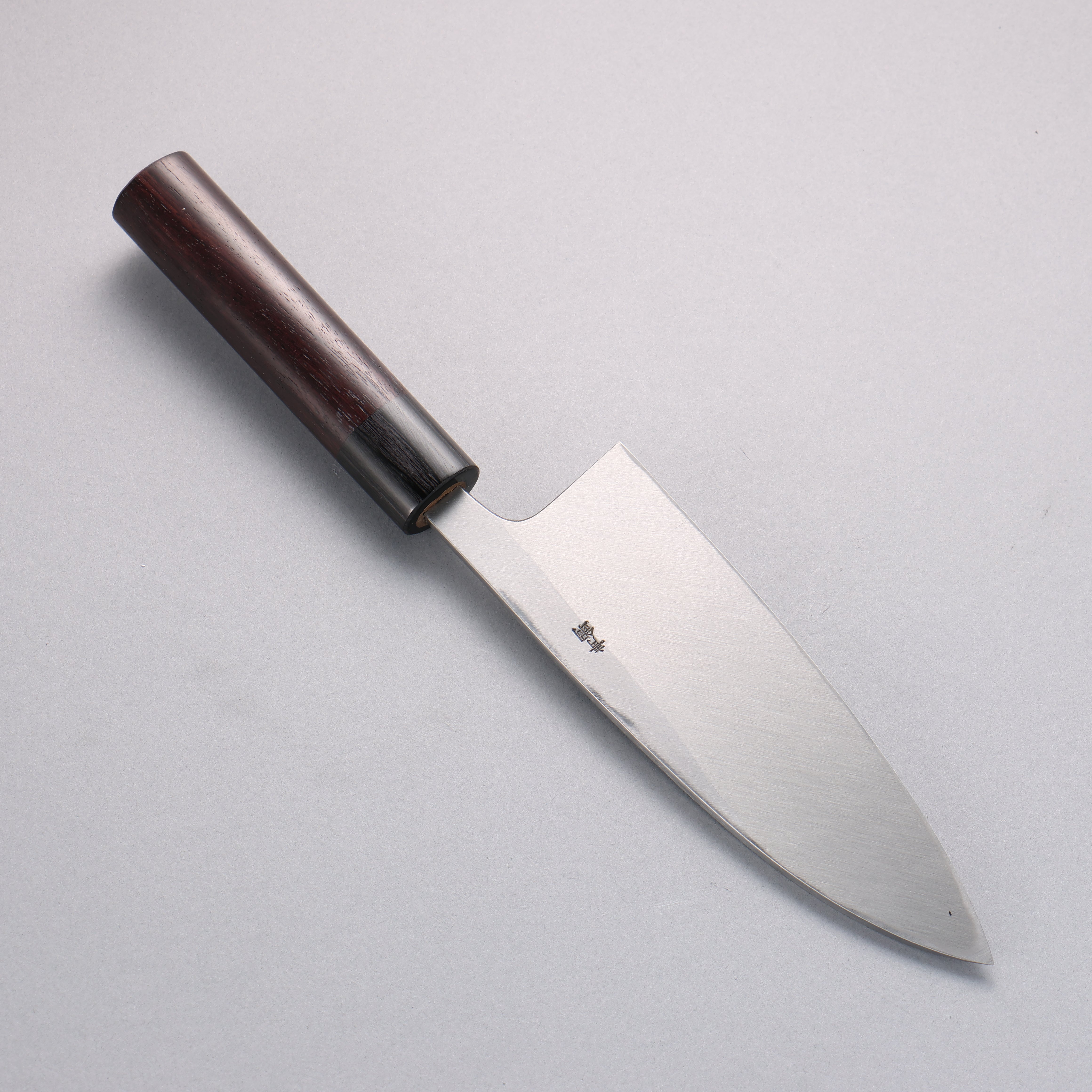 清助 青鋼 霞研 出刃 165mm 紫檀木 握把 - 清助刃物