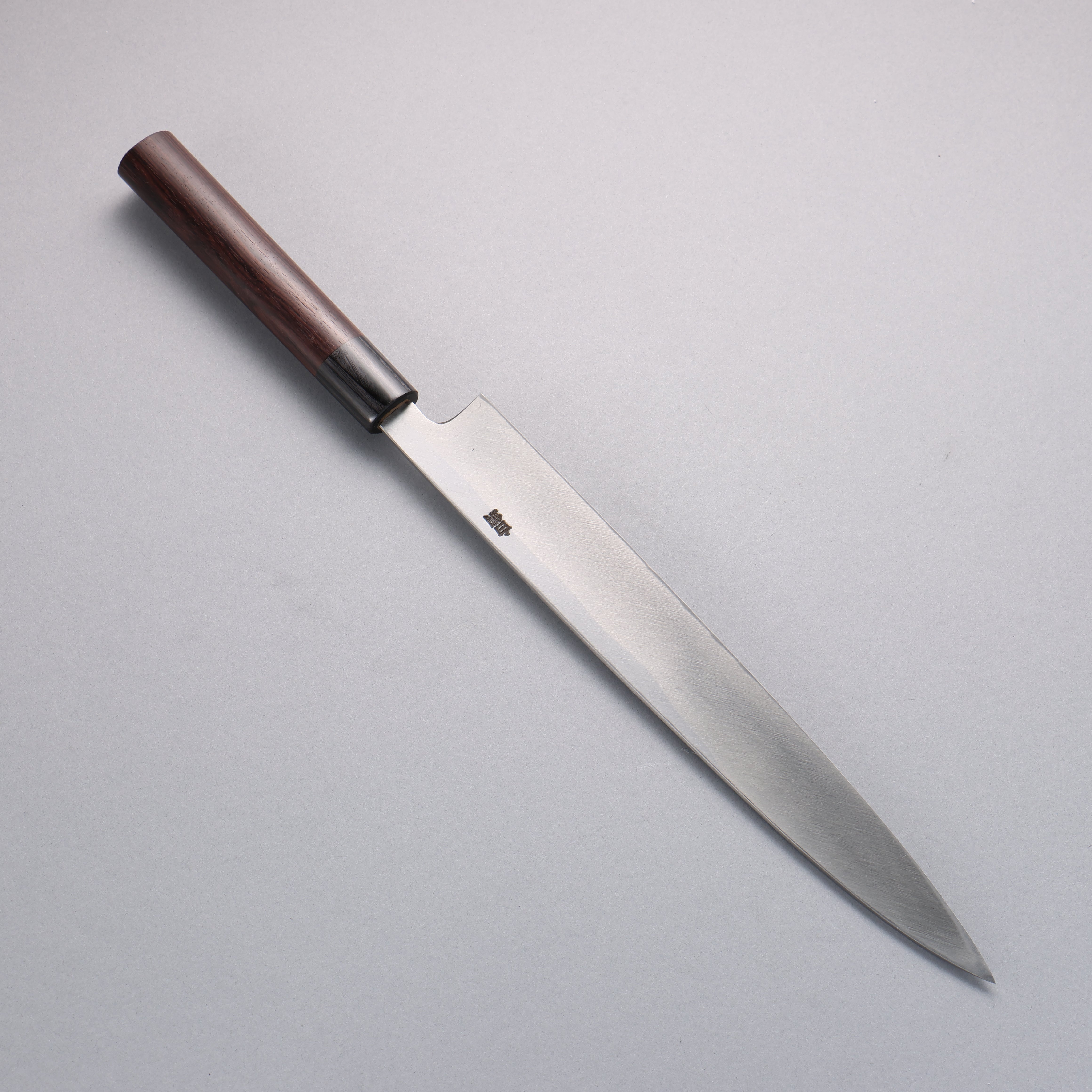 清助 白鋼 霞研 柳刃 270mm 紫檀木 握把 - 清助刃物