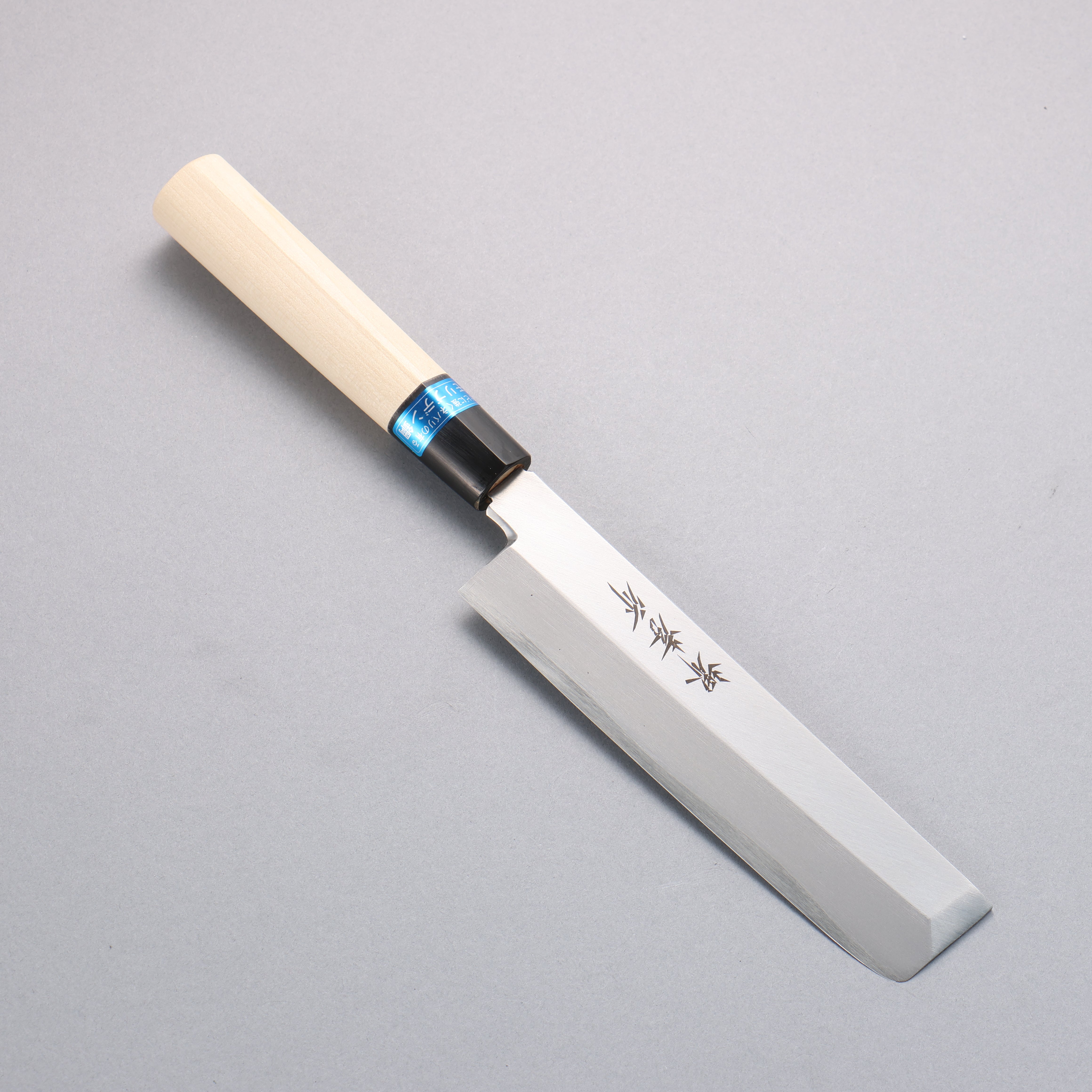 堺 孝行 INOX 鉬鋼 薄刃 165mm 木蘭握把 - 清助刃物