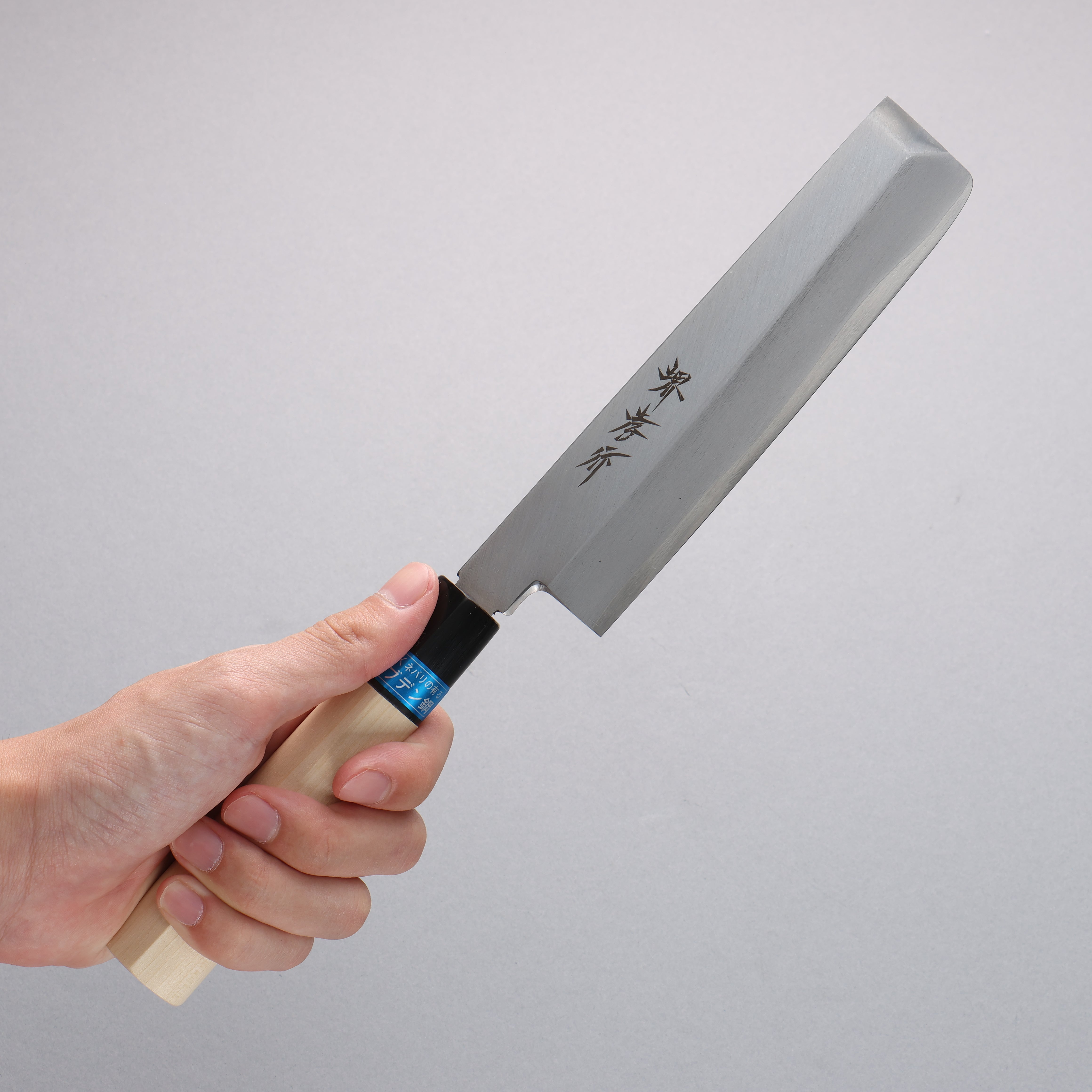堺 孝行 INOX 鉬鋼 薄刃 165mm 木蘭握把 - 清助刃物