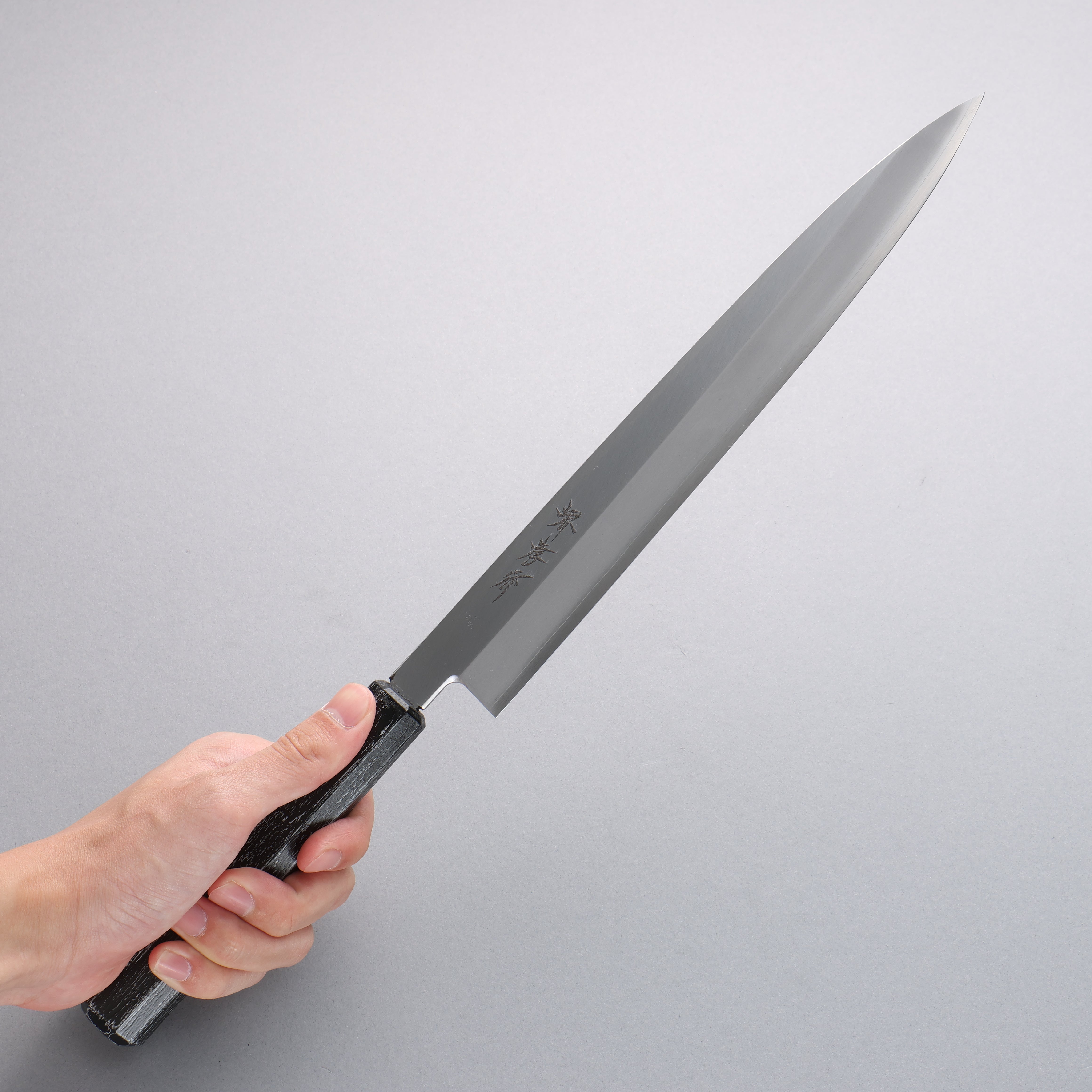 堺 孝行 七色 INOX 鉬鋼 柳刃 270mm ABS 樹脂(黑檀)握把 - 清助刃物