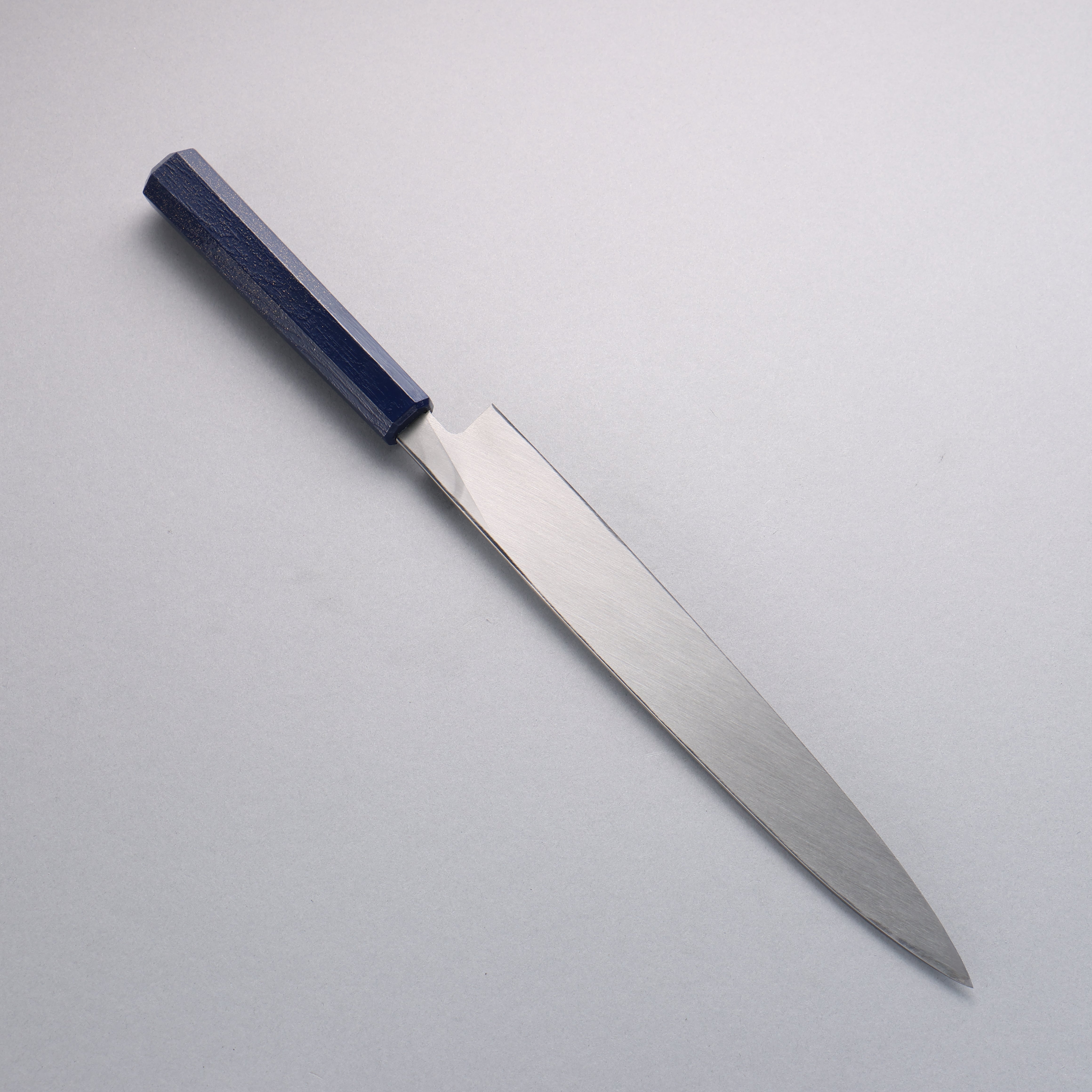 堺 孝行 七色 INOX 鉬鋼 柳刃 270mm ABS 樹脂(群青珠光)握把 - 清助刃物
