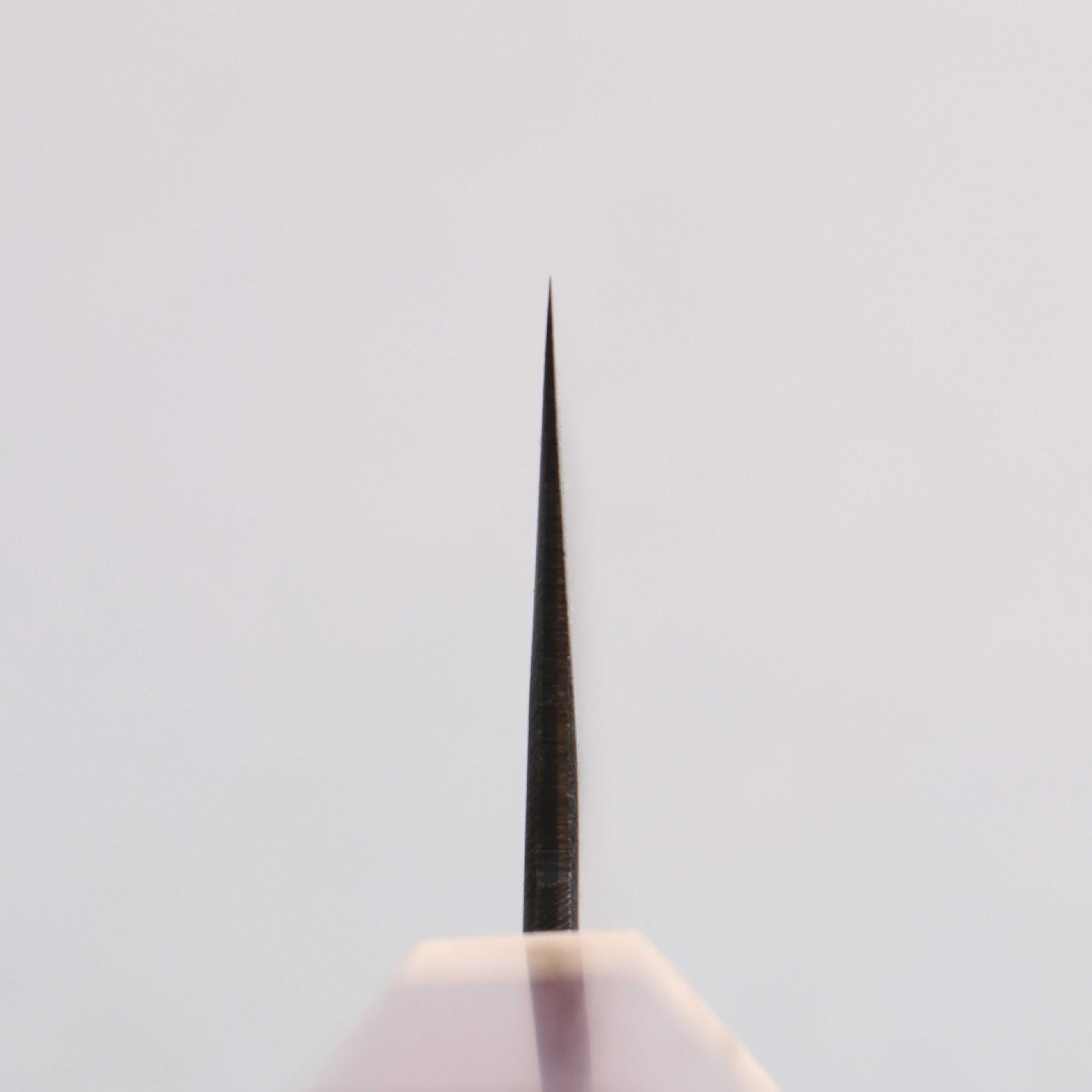 清助 青鋼二號 黑打 三德刀 170mm 紫心木(口輪:橡木) 握把 - 清助刃物