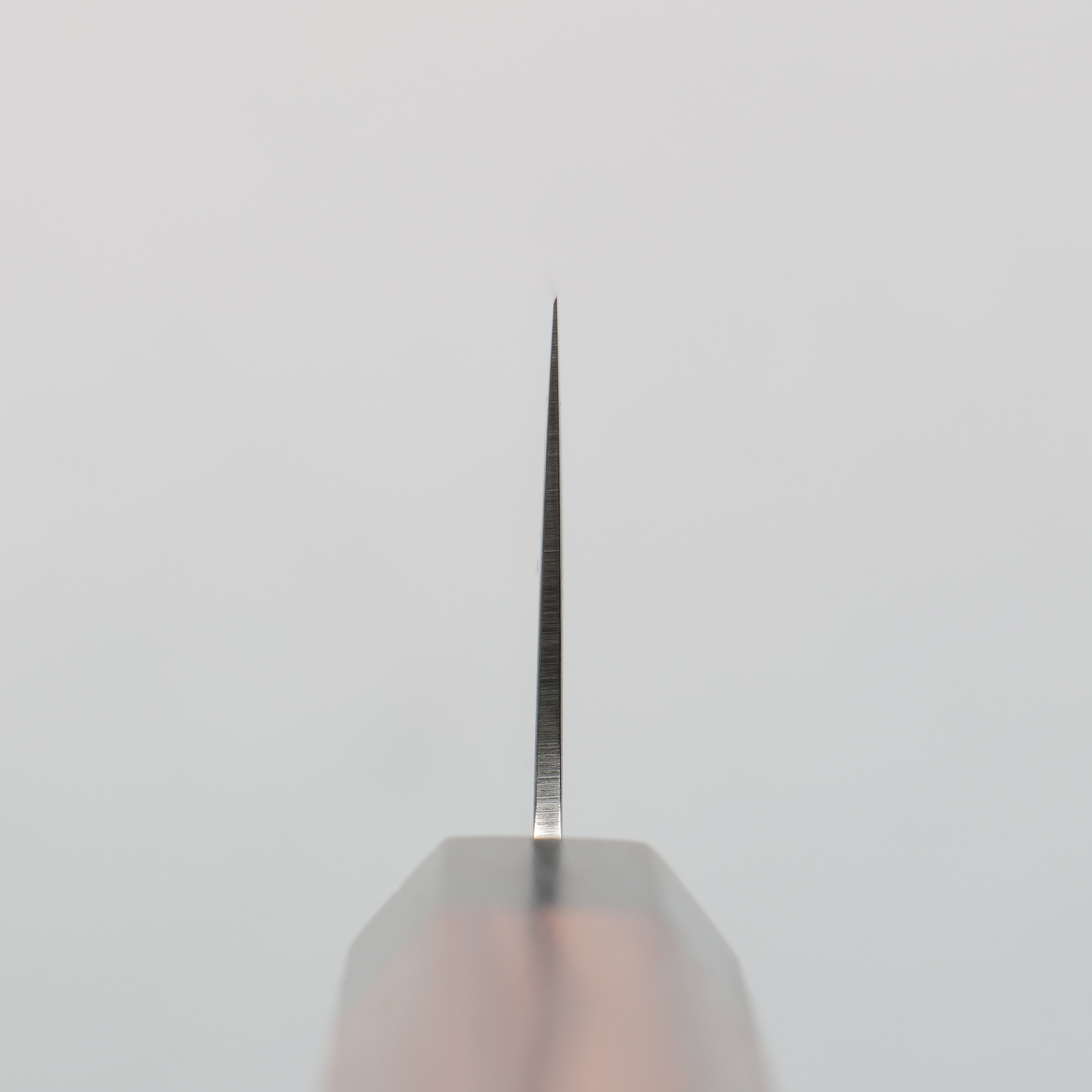 清助 AUS10 鏡面菱格紋 三德刀 180mm 紫檀木(口輪:黑合成木) 握把 - 清助刃物