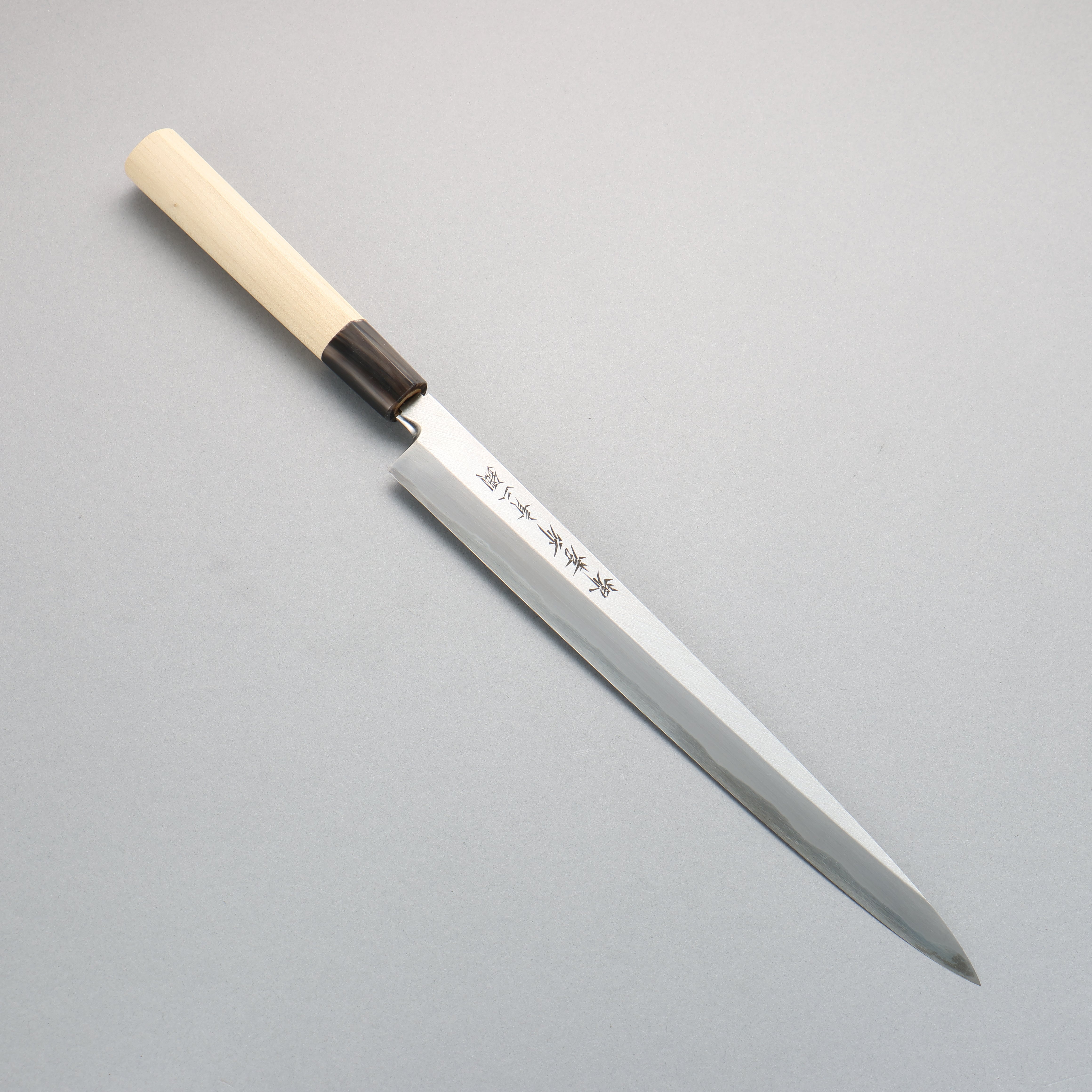 堺 孝行 青鋼二號 河豚刀 270mm 木蘭握把 - 清助刃物