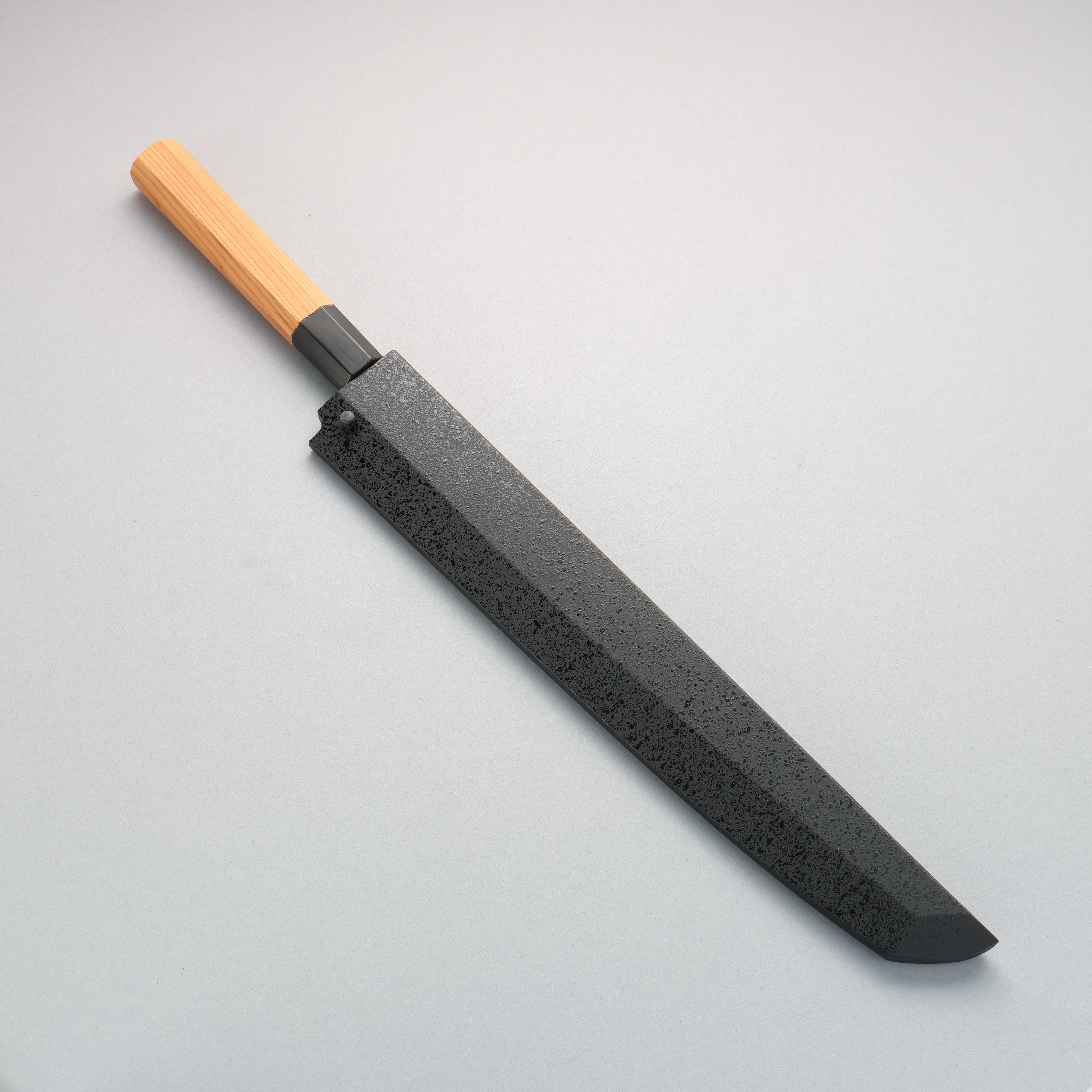 堺 孝行 焰 玄武 青鋼二號 先丸柳刃 300mm 紫杉木握把 附刀鞘 - 清助刃物
