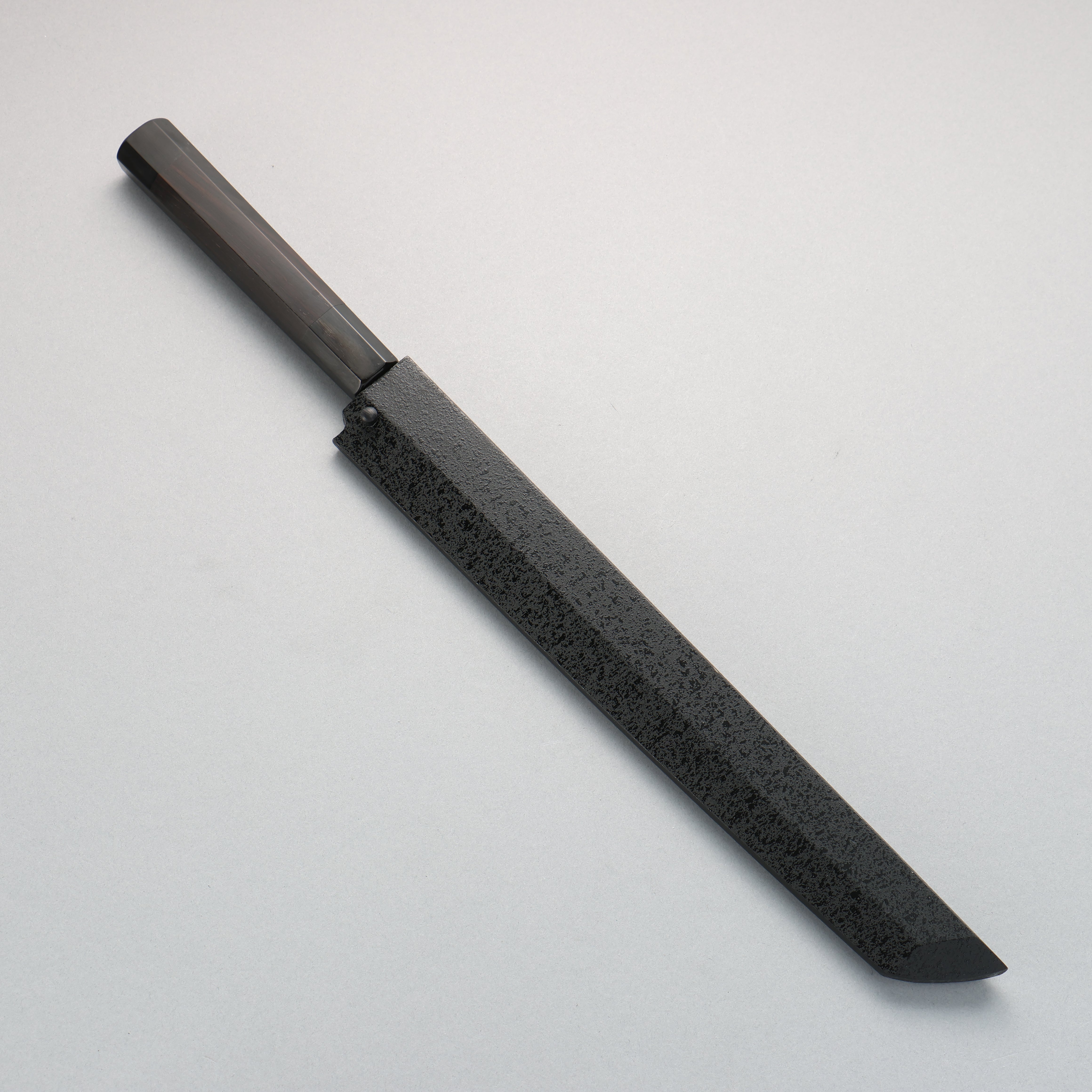 堺 孝行 白虎 白鋼一號 先丸蛸引 270mm 黑檀握把 附刀鞘 - 清助刃物