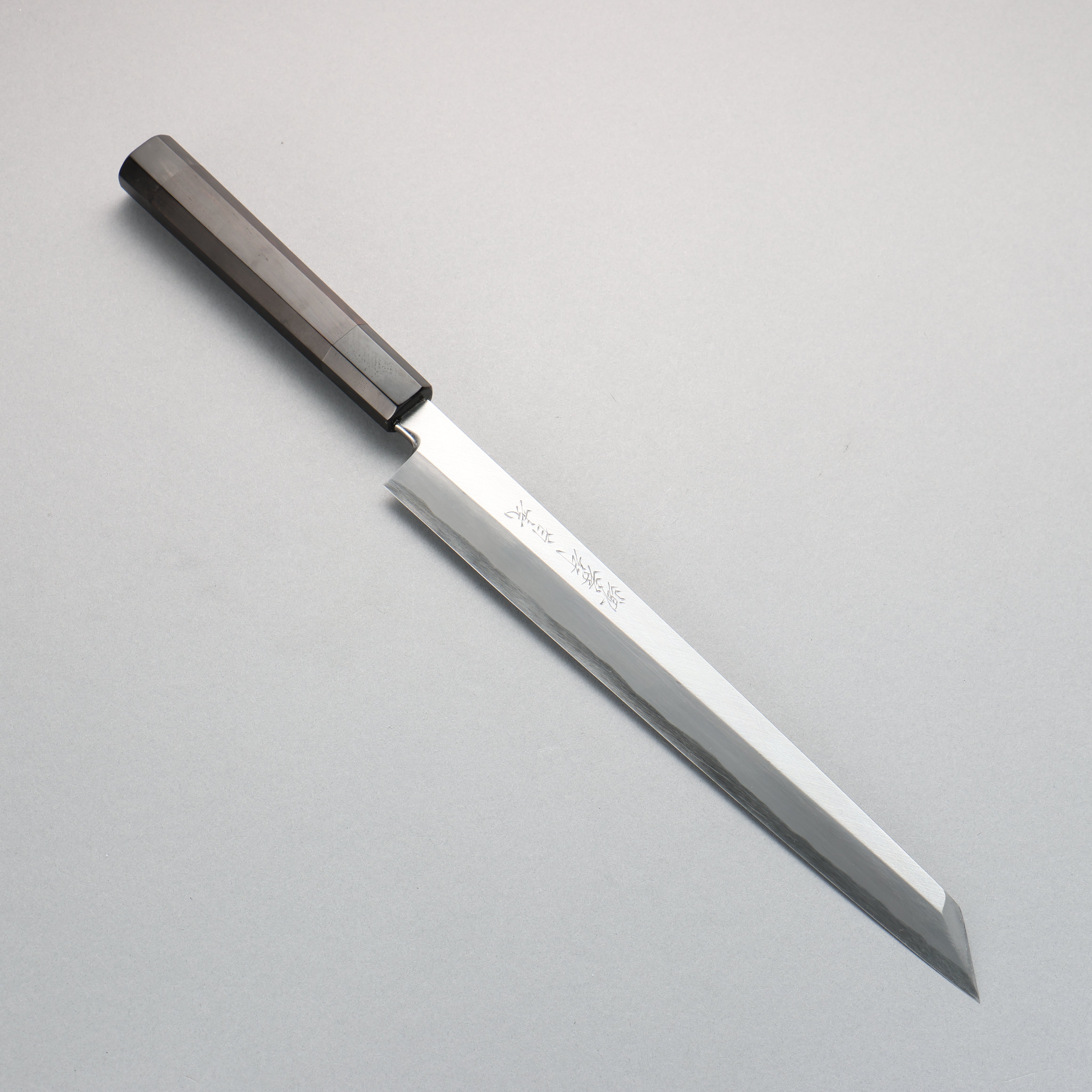 堺 孝行 白虎 白鋼一號 切付柳刃 270mm 黑檀握把 附刀鞘 - 清助刃物