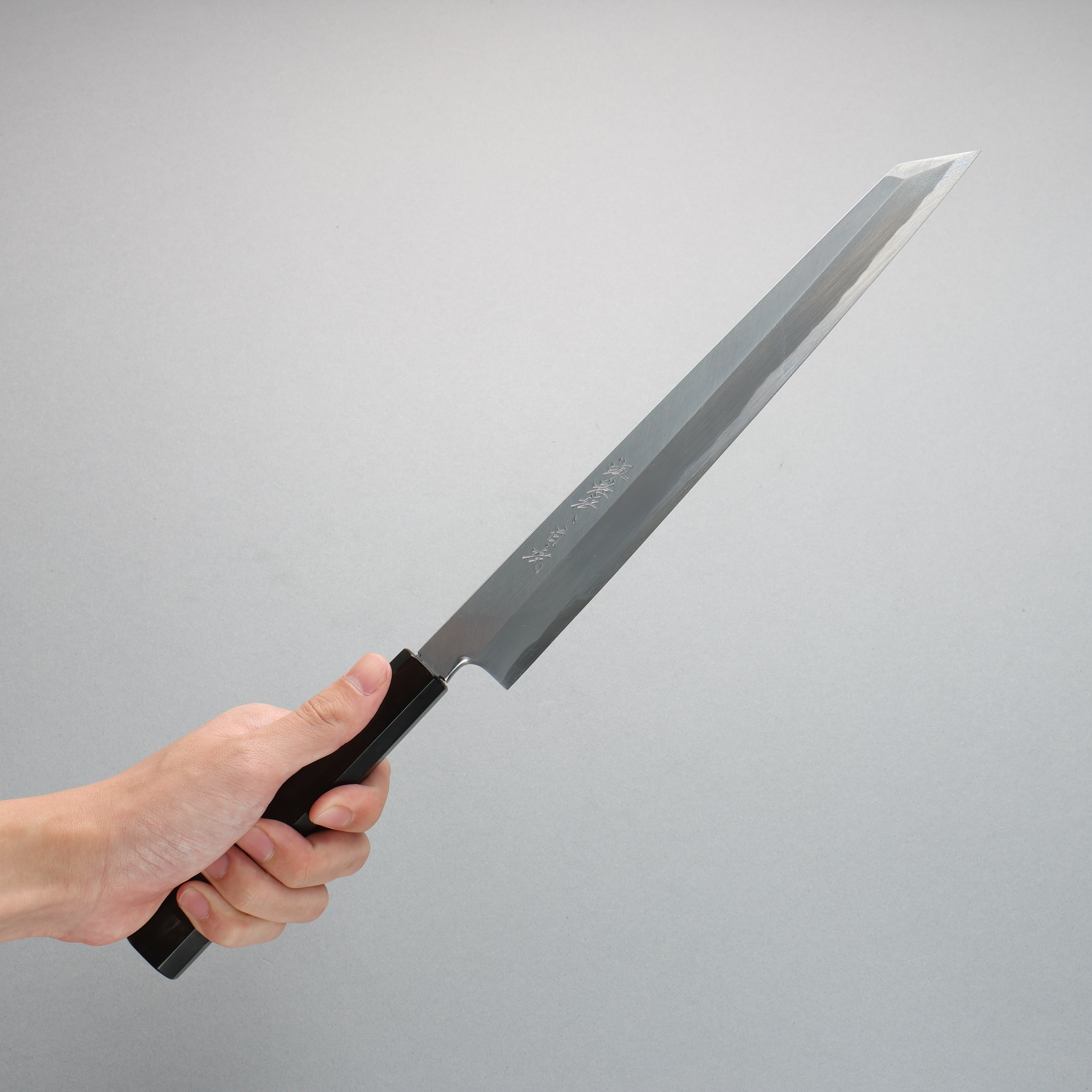 堺 孝行 白虎 白鋼一號 切付柳刃 270mm 黑檀握把 附刀鞘 - 清助刃物