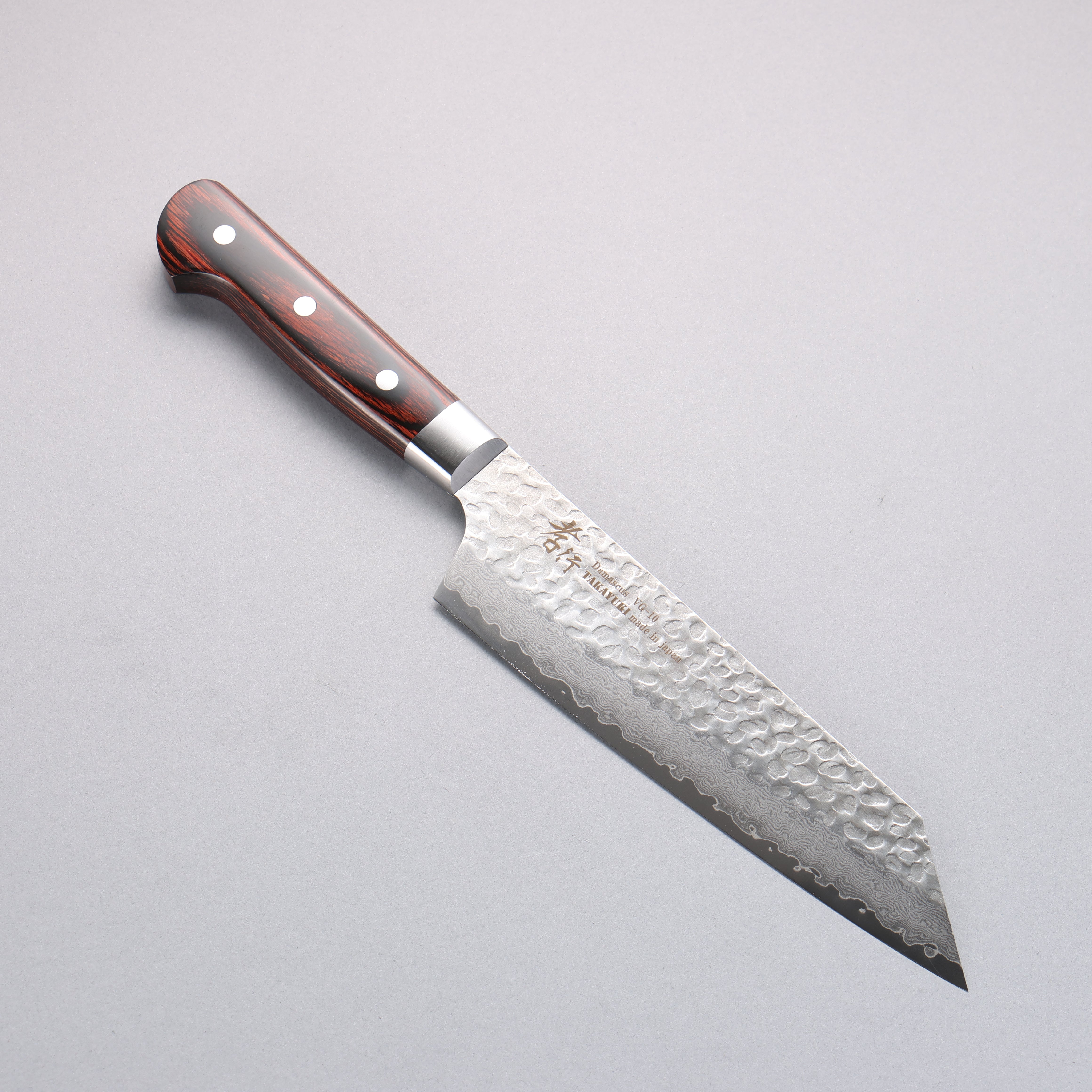堺 孝行 VG10 33層 大馬士革紋 切付牛刀 190mm 桃花心合成木 握把 - 清助刃物