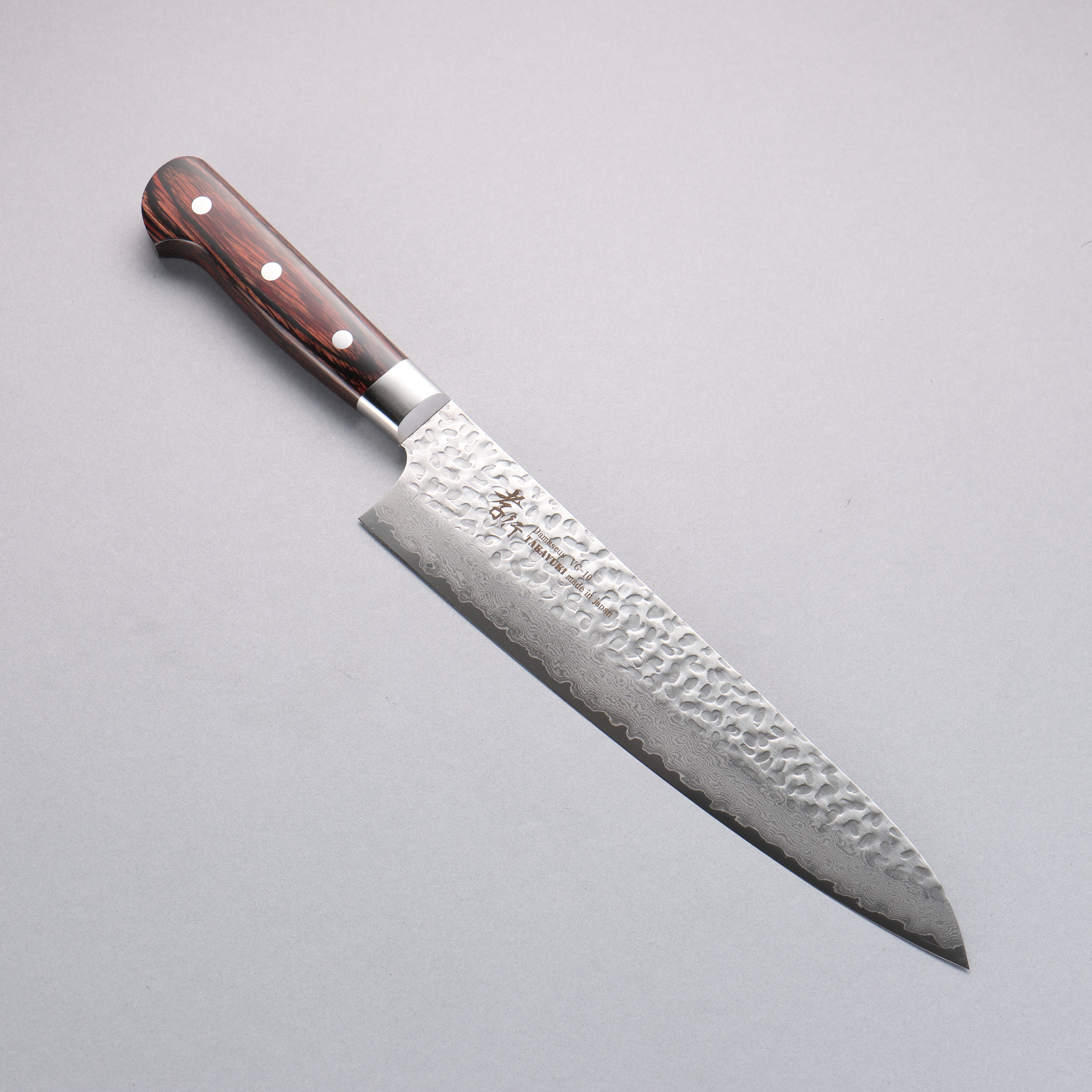 堺 孝行 VG10 33層 大馬士革紋 牛刀 240mm 桃花心合成木 握把 - 清助刃物