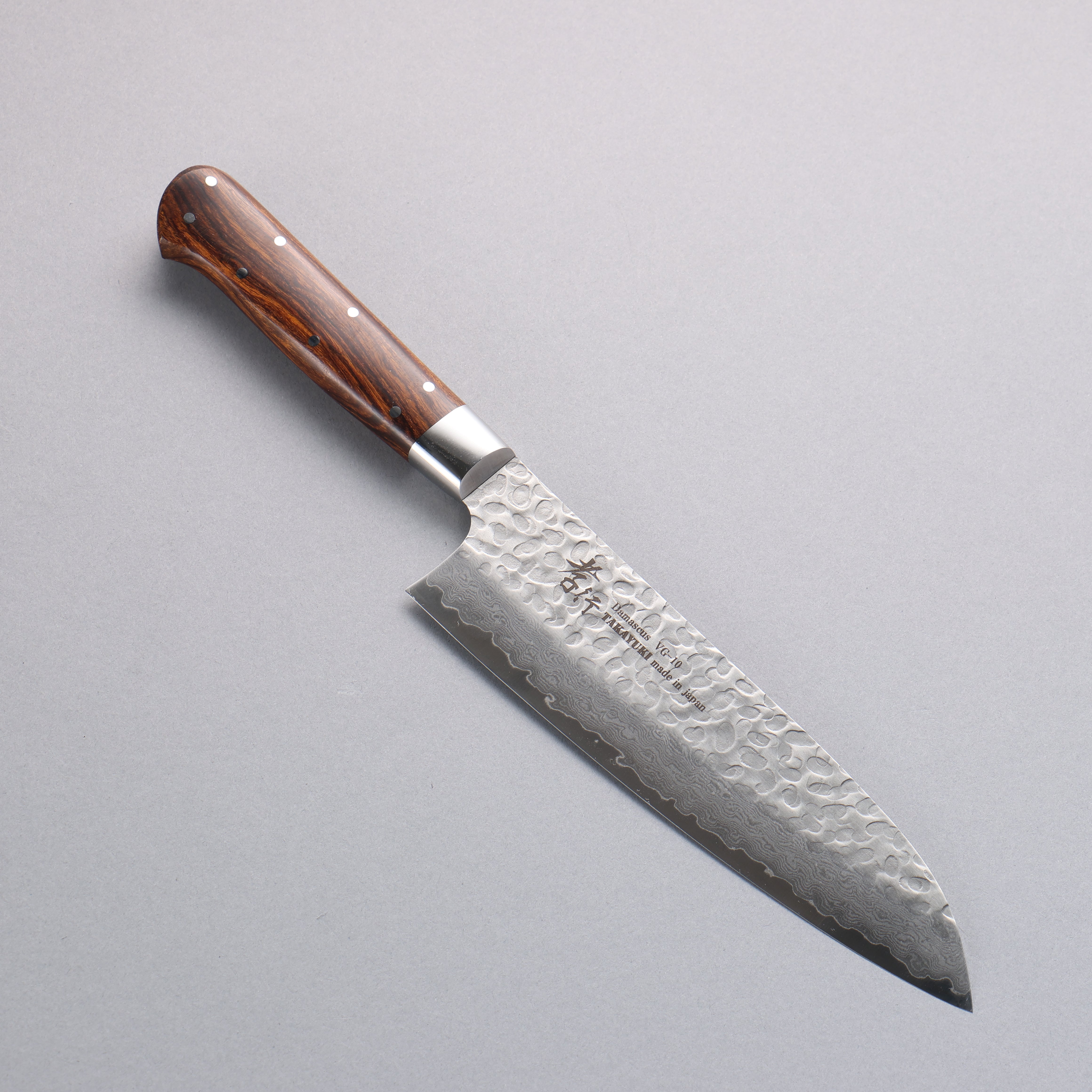 堺 孝行 VG10 33層 大馬士革紋 三德刀 180mm 沙漠鐵木(杉原型) 握把 - 清助刃物
