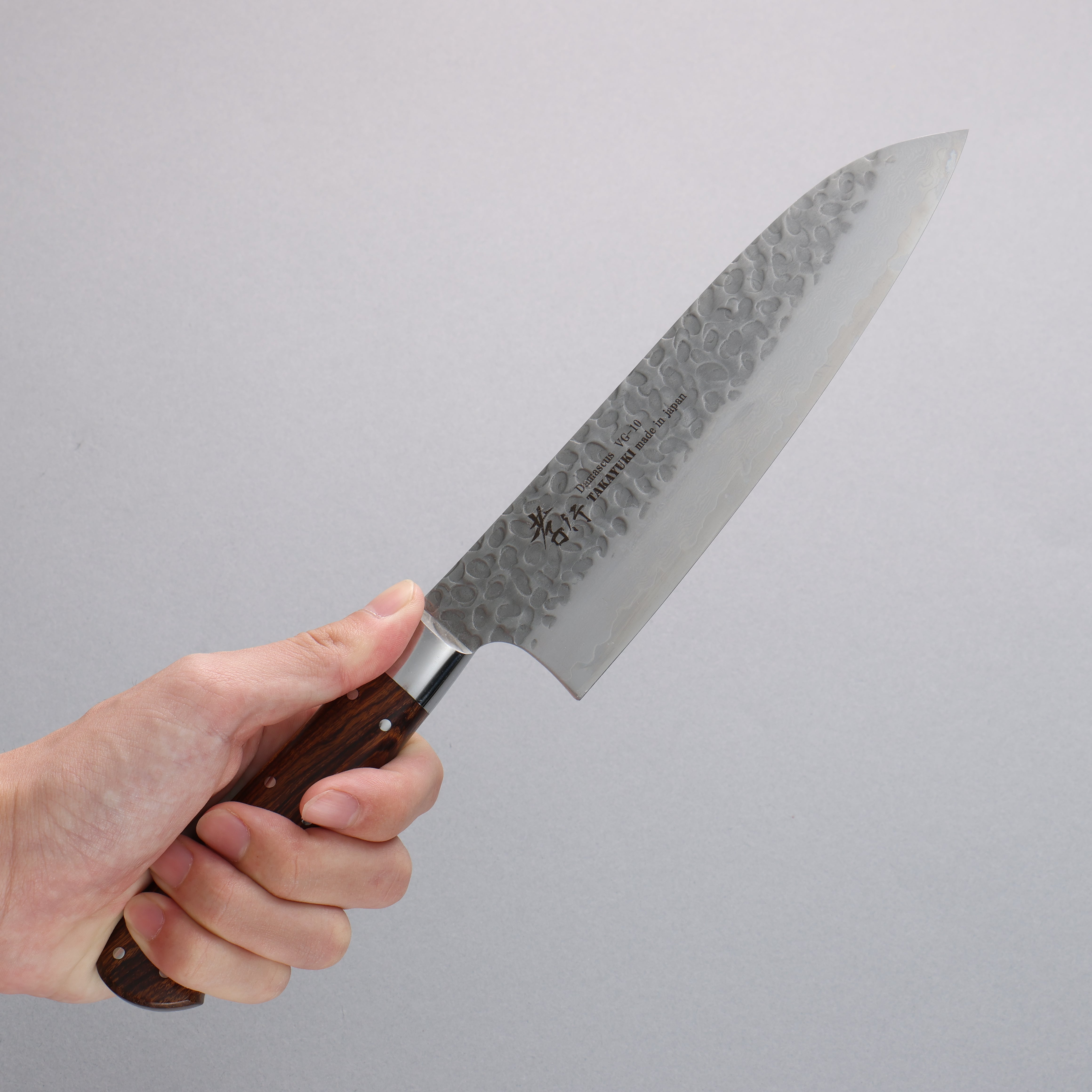 堺 孝行 VG10 33層 大馬士革紋 三德刀 180mm 沙漠鐵木(杉原型) 握把 - 清助刃物