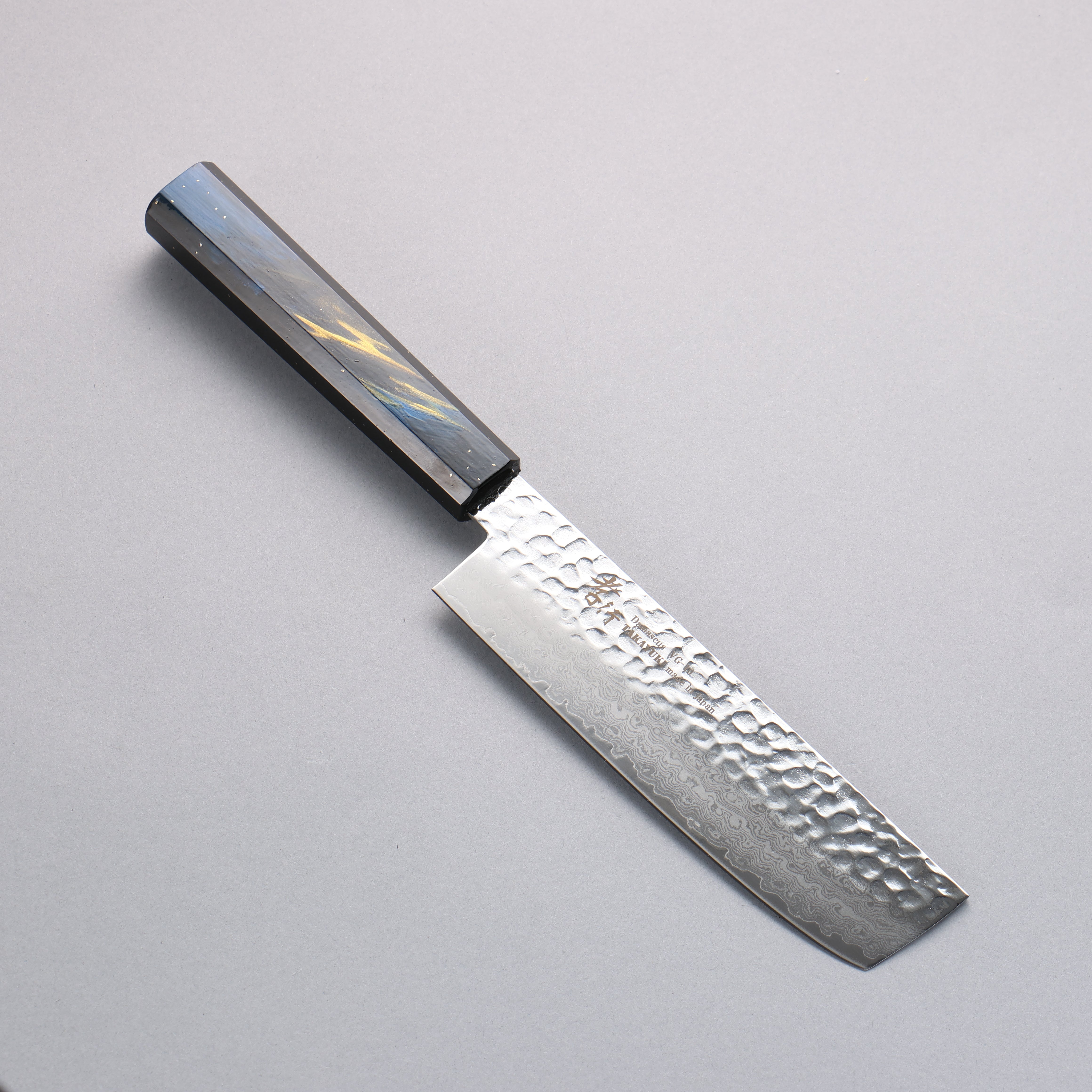 堺 孝行 VG10 33層大馬士革紋 菜切 160mm 櫟木漆塗(彩宇)握把 - 清助刃物