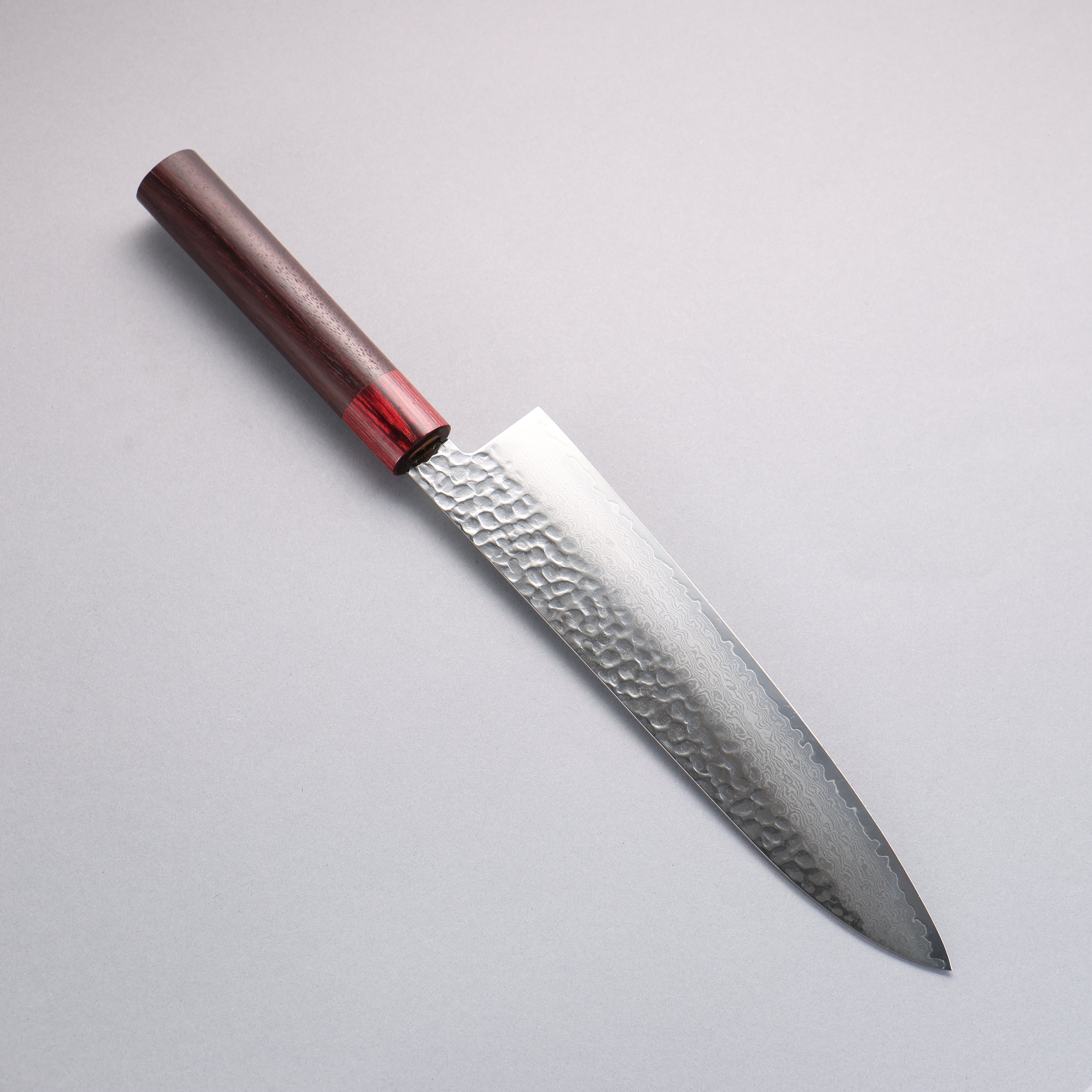 堺 孝行 VG10 33層大馬士革紋 牛刀 240mm 紫檀木(口輪:紅合成木) 握把 - 清助刃物