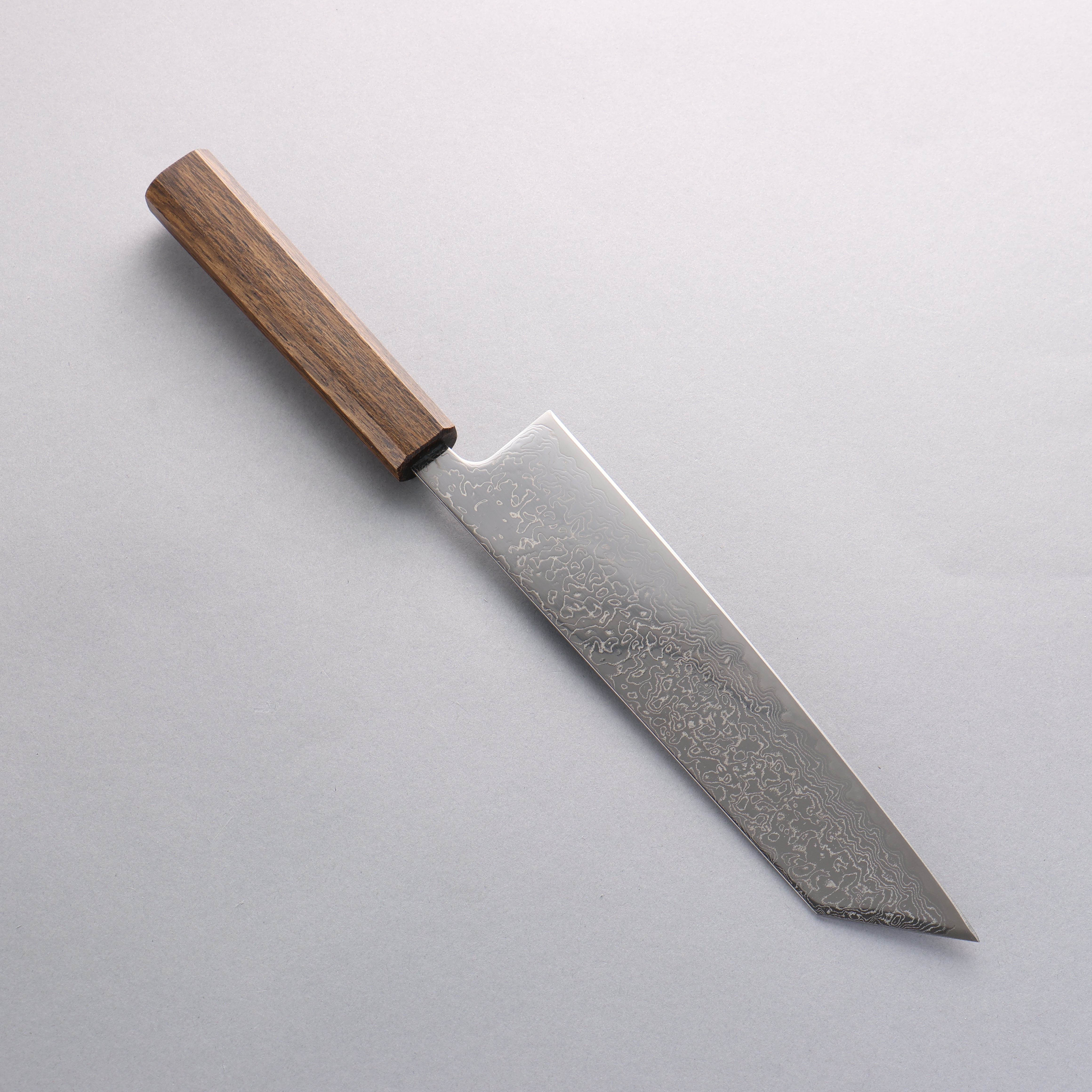清助 VG10 鏡面處理 大馬士革紋 切付 210mm 橡木 握把 - 清助刃物