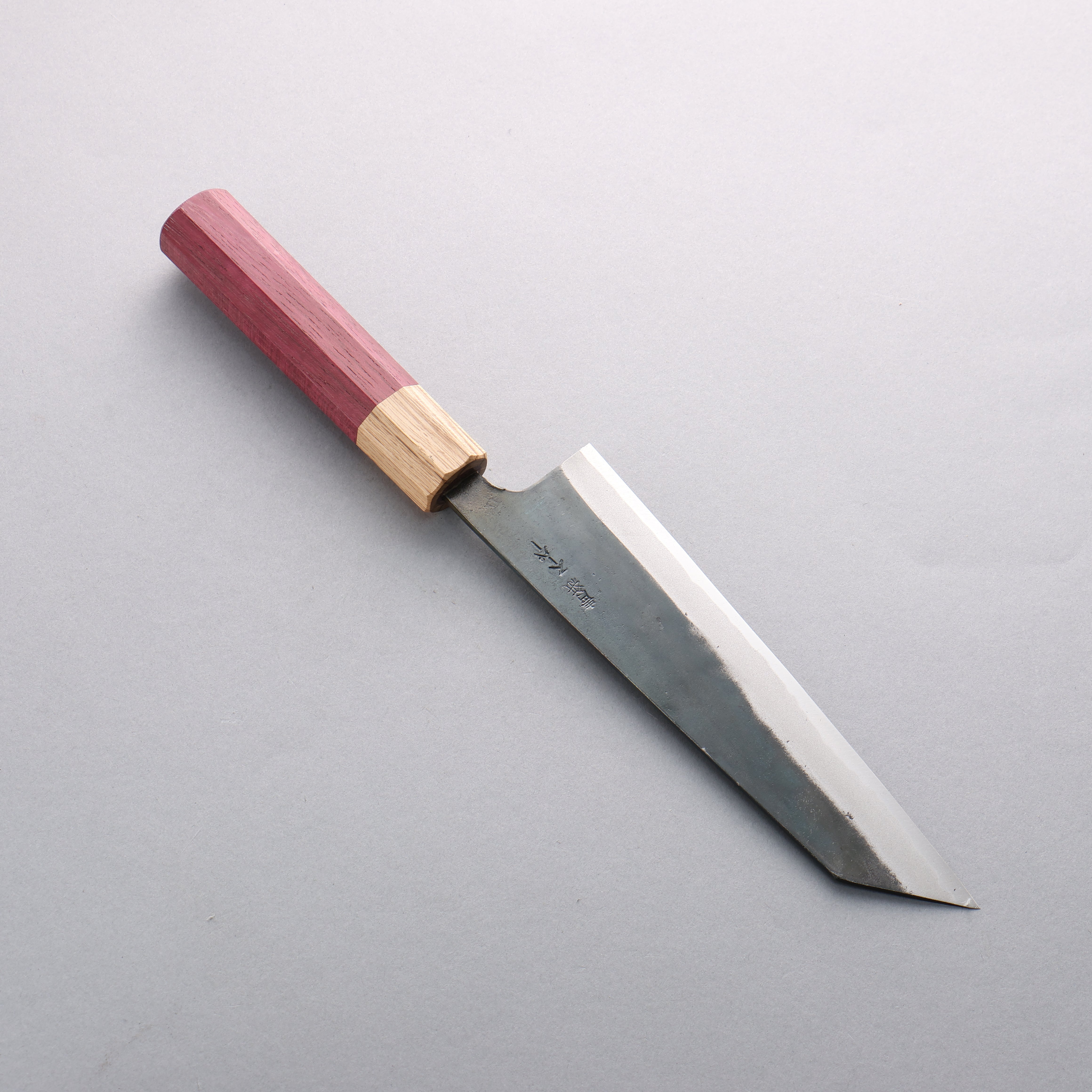 清助 超級青鋼 黑打 文化刀 180mm 紫心木(口輪:橡木) 握把 - 清助刃物