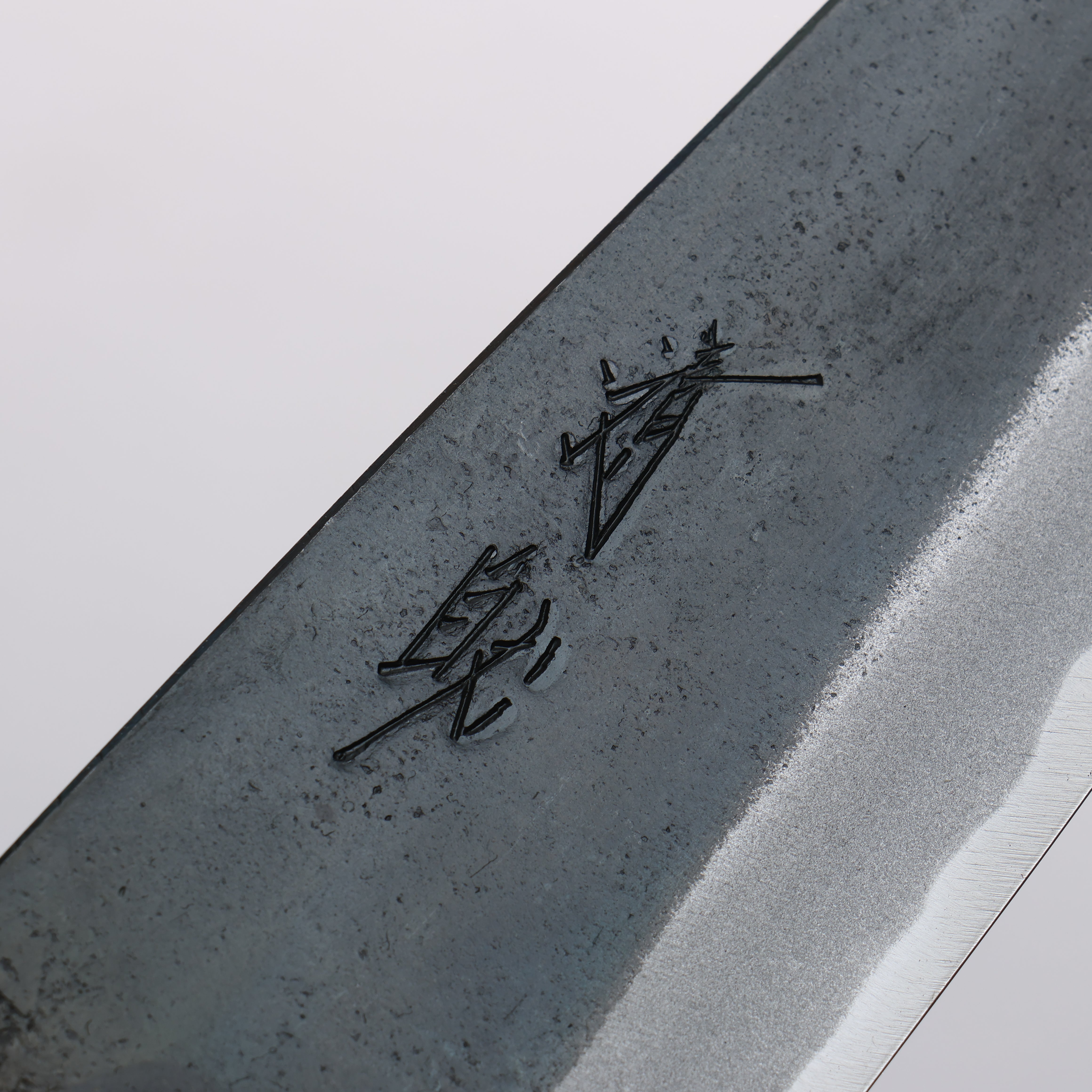 清助 超級青鋼 黑打 文化刀 180mm 紫心木(口輪:橡木) 握把 - 清助刃物