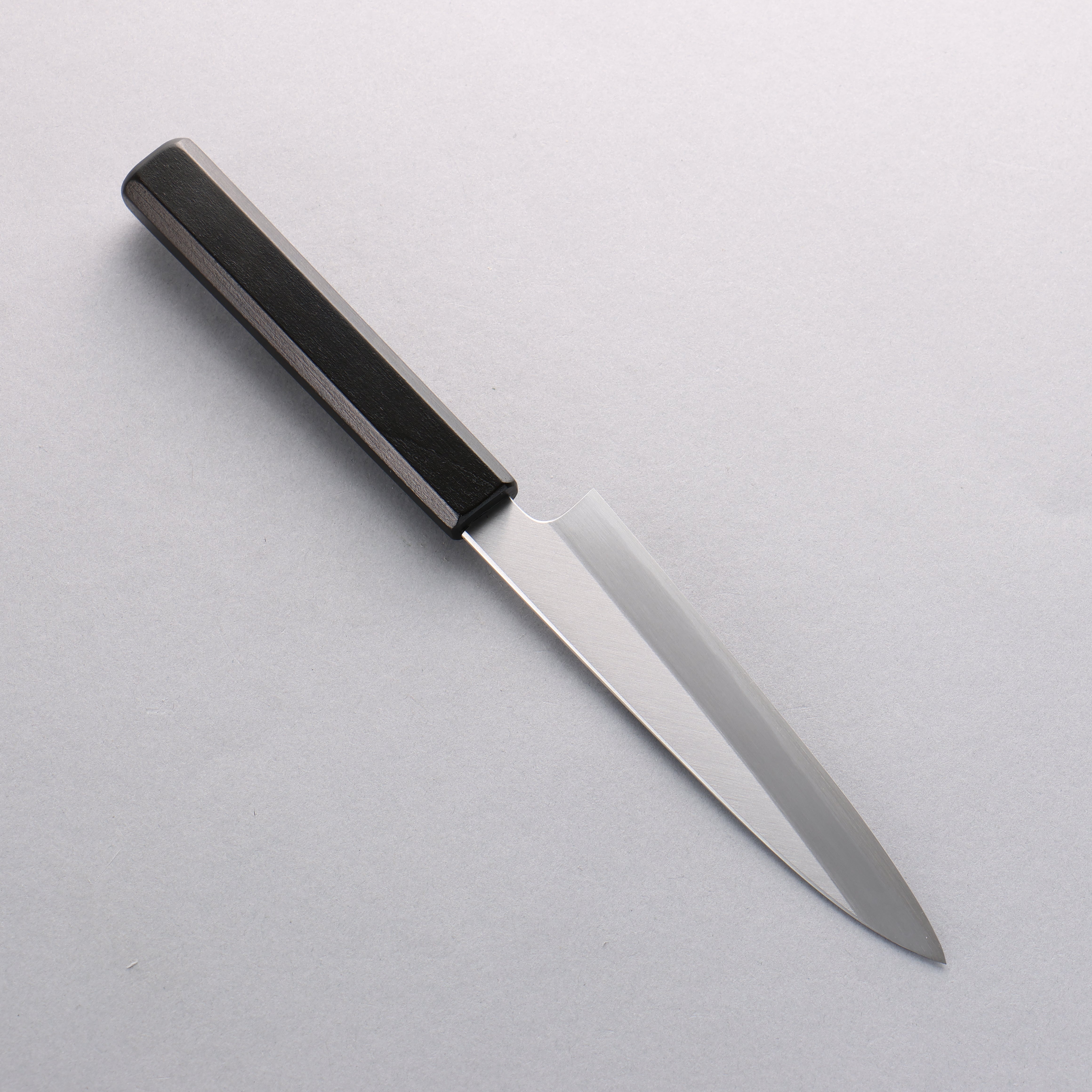 景清 白鋼 多用途小刀 150mm 漆塗 (木蘭) 握把 - 清助刃物