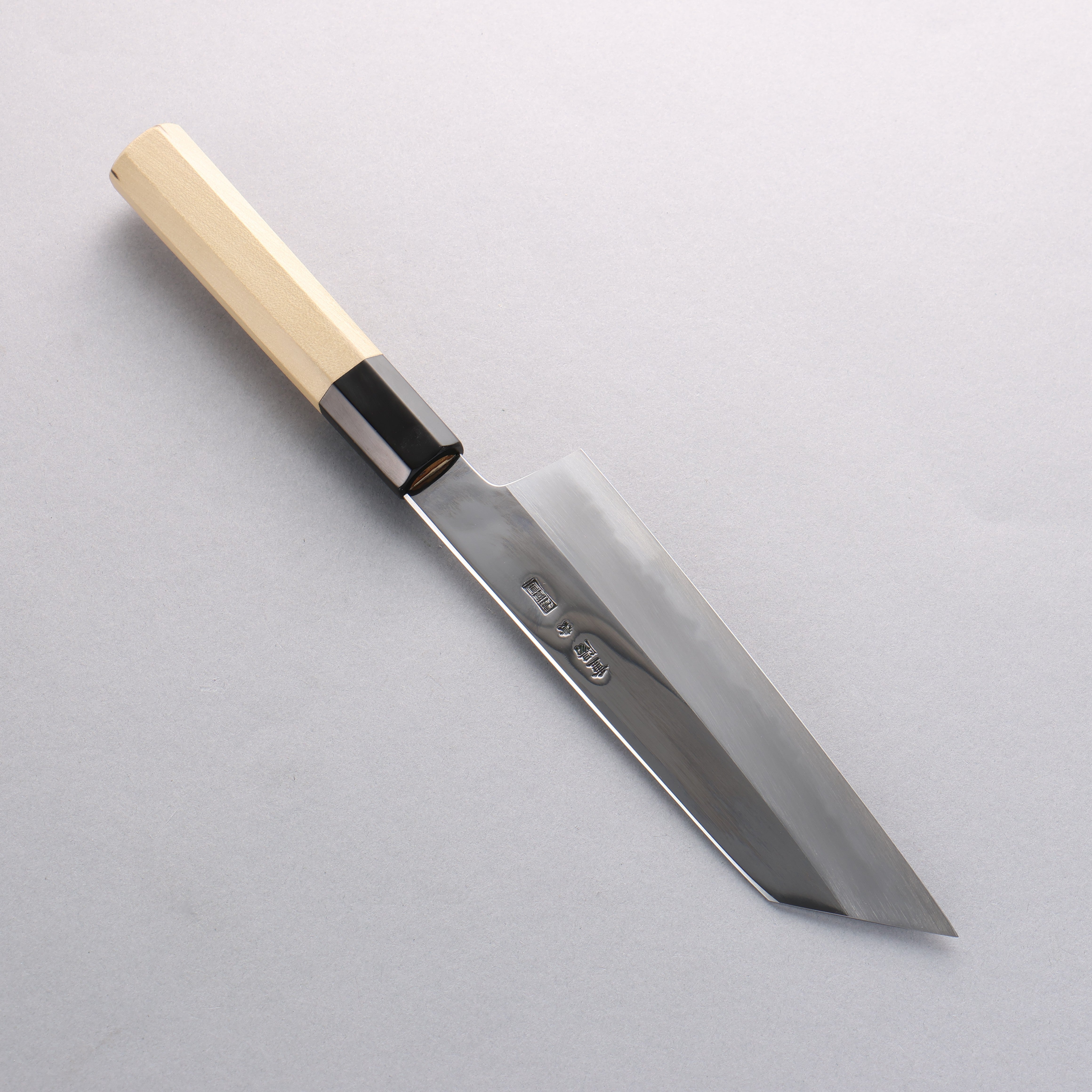 重陽 青鋼一號 鏡面處理 切付三德刀 180mm - 清助刃物