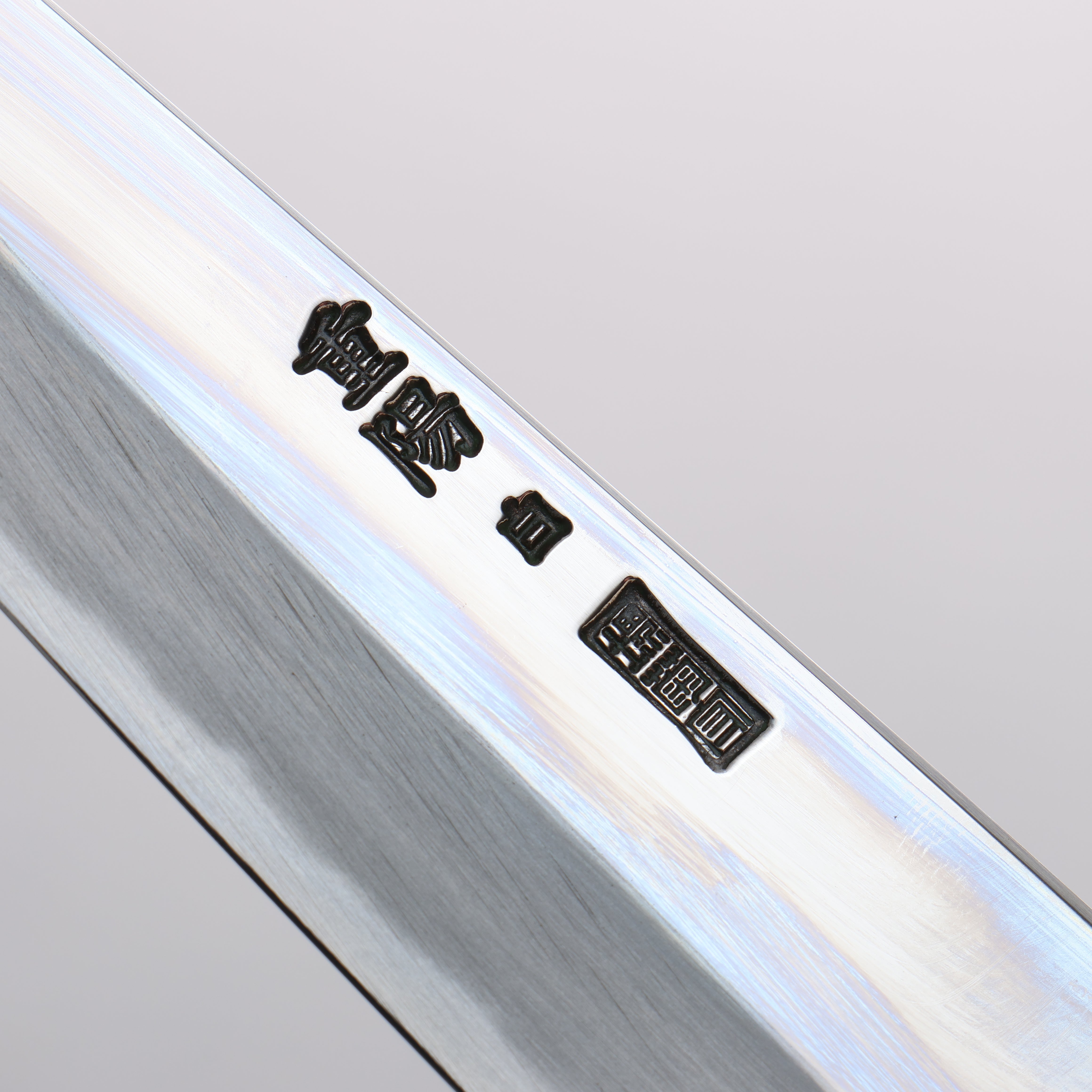 重陽 白鋼 鏡面處理 切付多用途小刀 135mm 木蘭握把 - 清助刃物