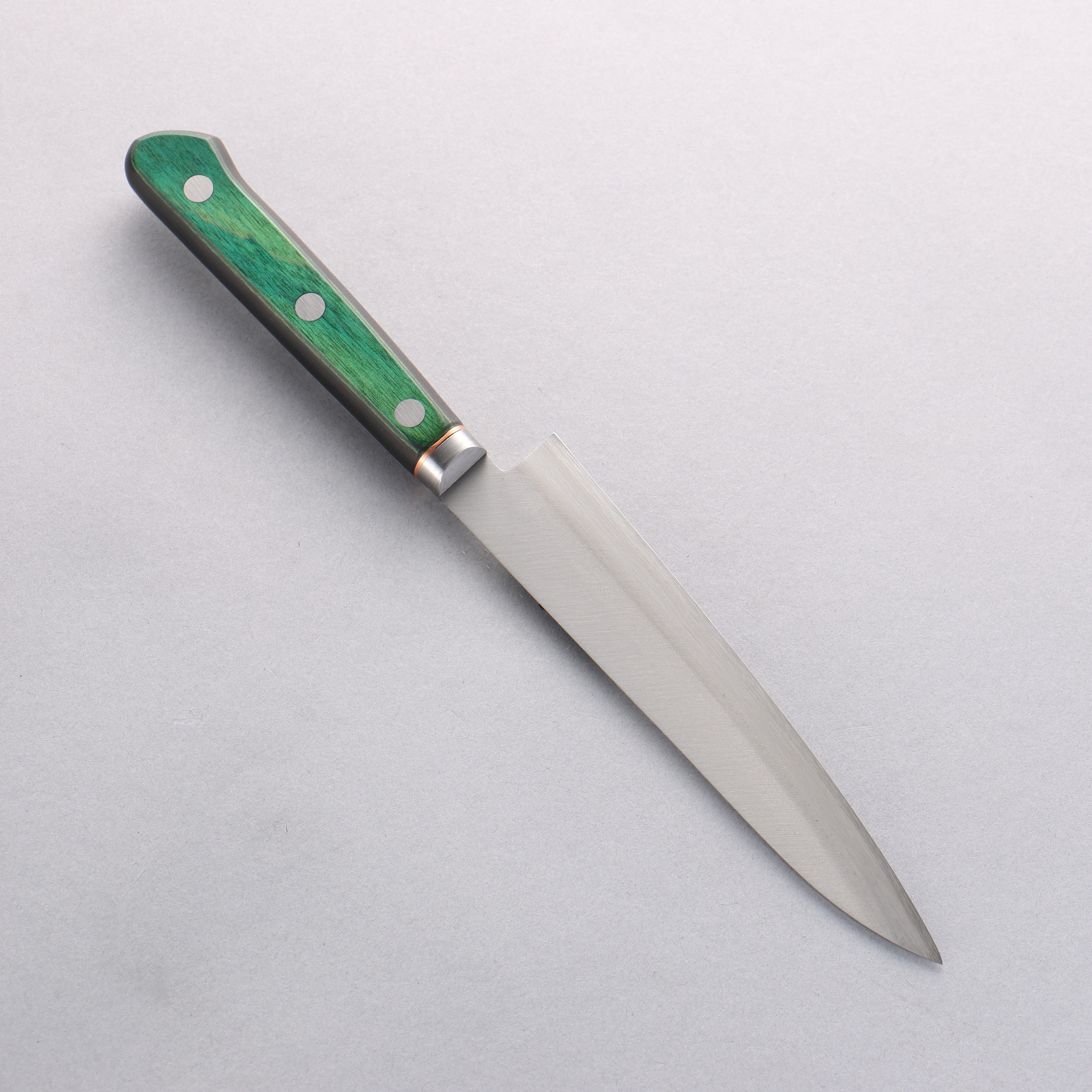 堺 菊守 青鋼一號 多用途小刀 150mm 合成木(綠色) 握把 - 清助刃物