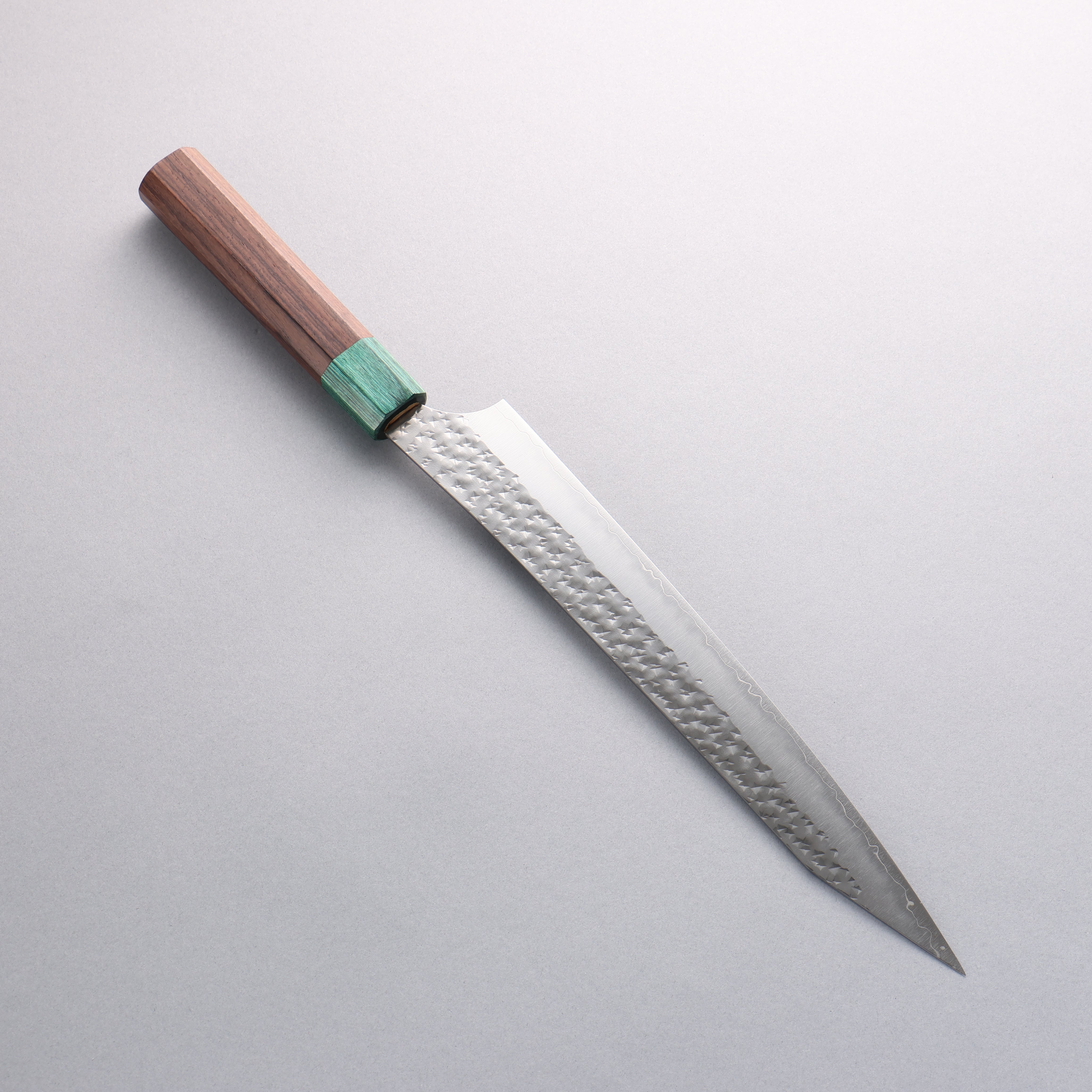 黑崎 優 閃光銳 SG2 鎚目 筋引 240mm 紫檀木(口輪:綠合成木) 握把 - 清助刃物