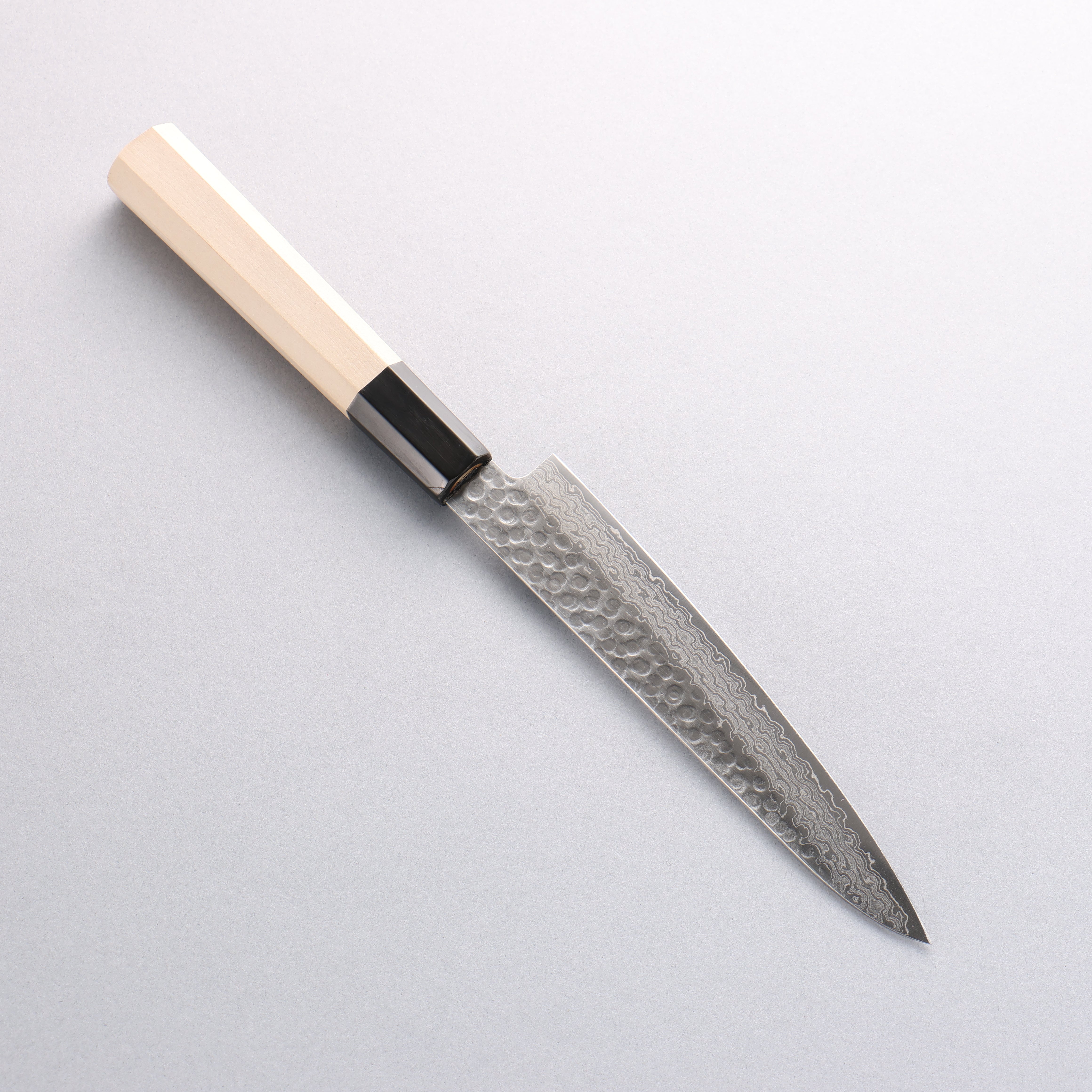 堺 孝行 AUS10 45層大馬士革紋 多用途小刀 150mm - 清助刃物