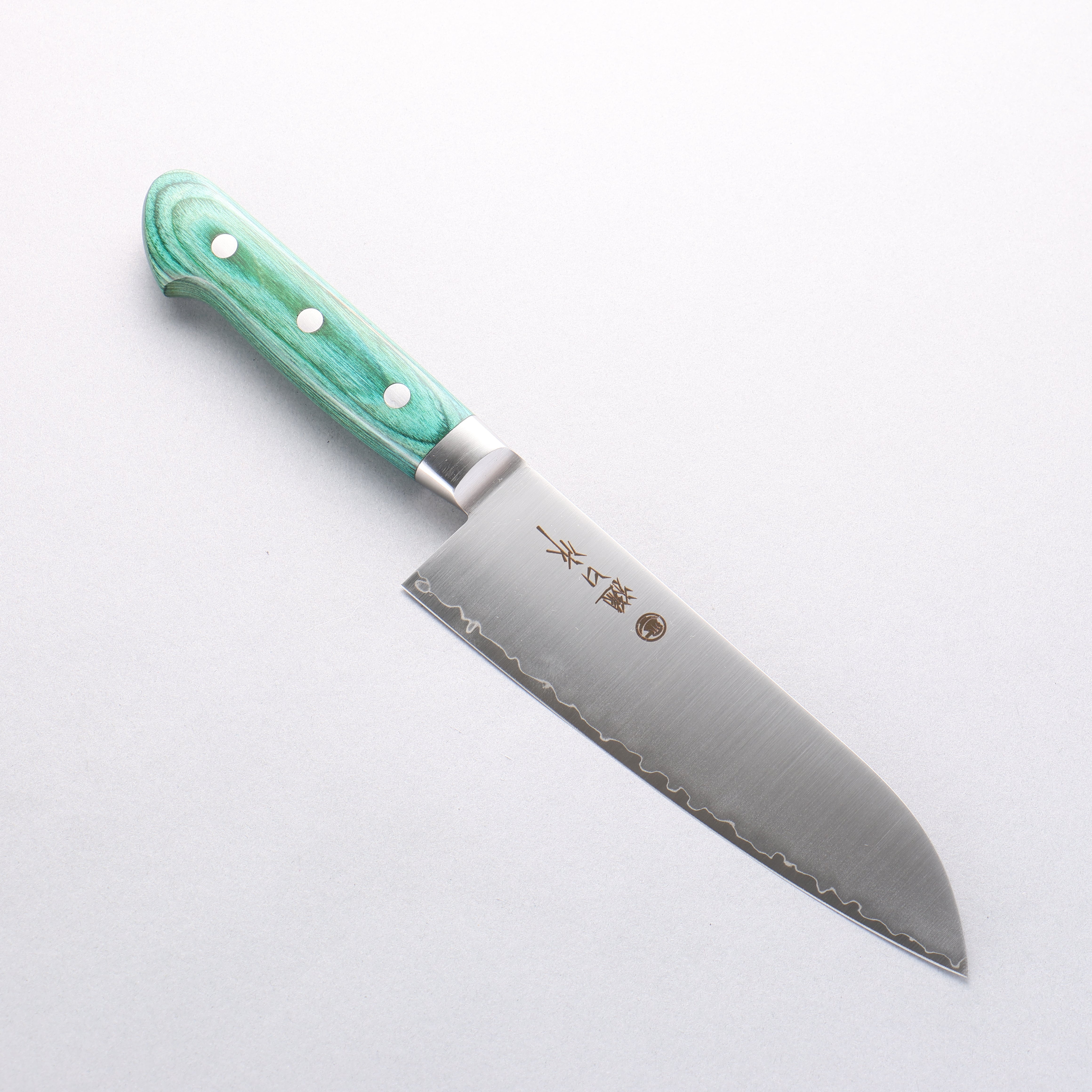 樋口 SG2 三德刀 180mm 合成木(綠色) 握把 - 清助刃物